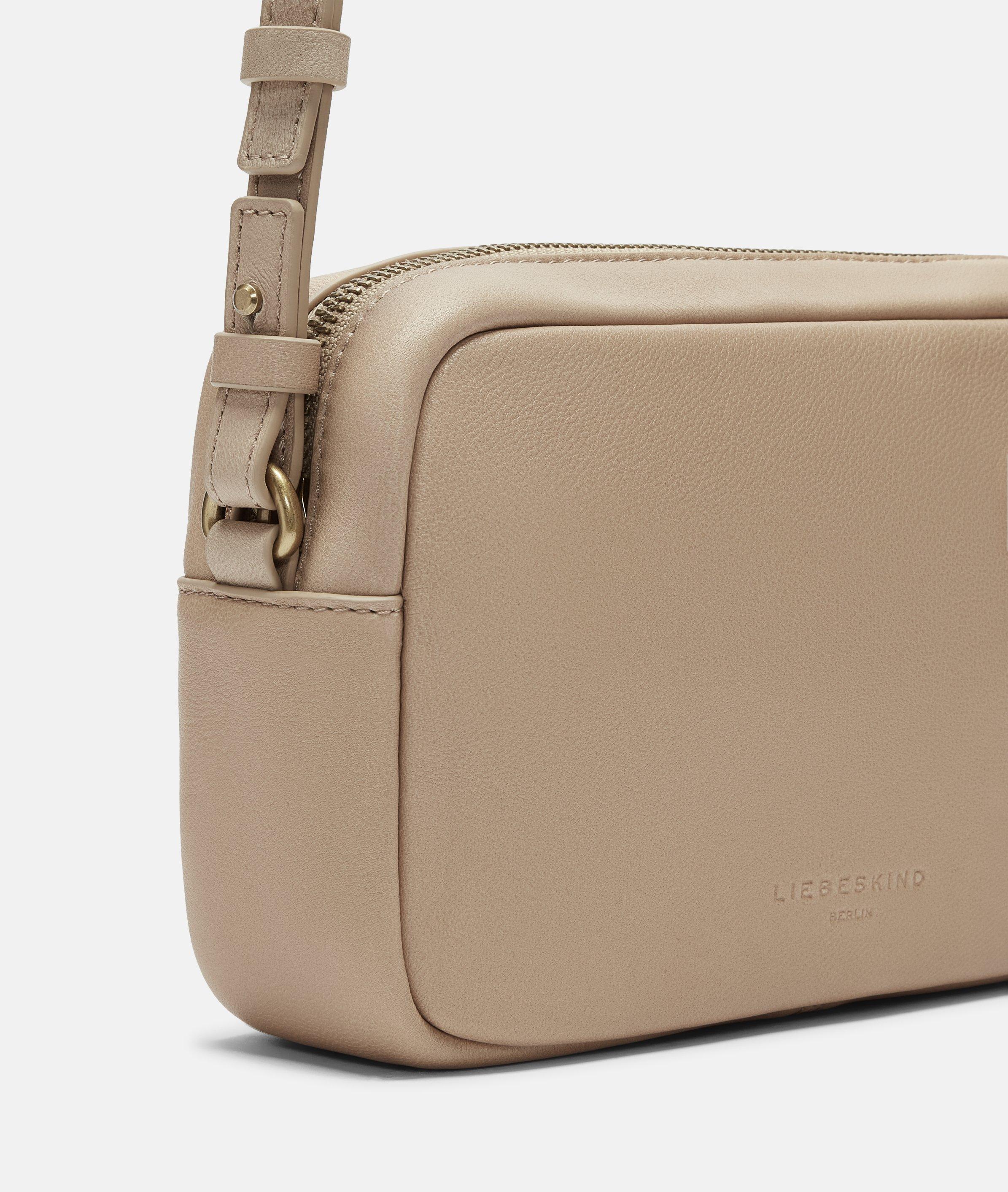 Crossbody in beige, red, black, brown, grey, pink & cream