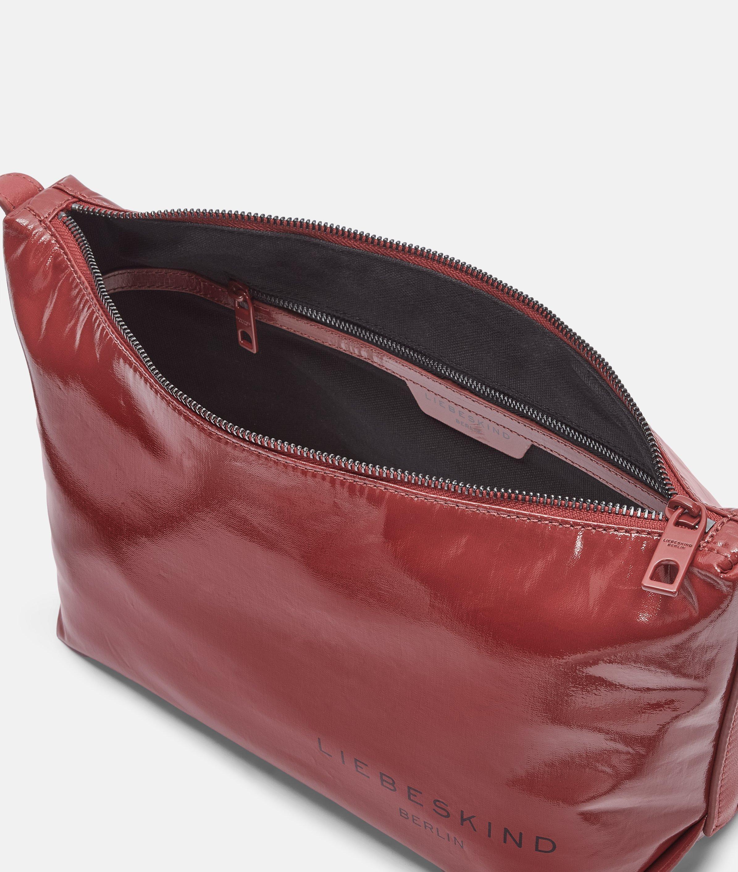 Elvira Crossbody M in rot, beige, pink & schwarz