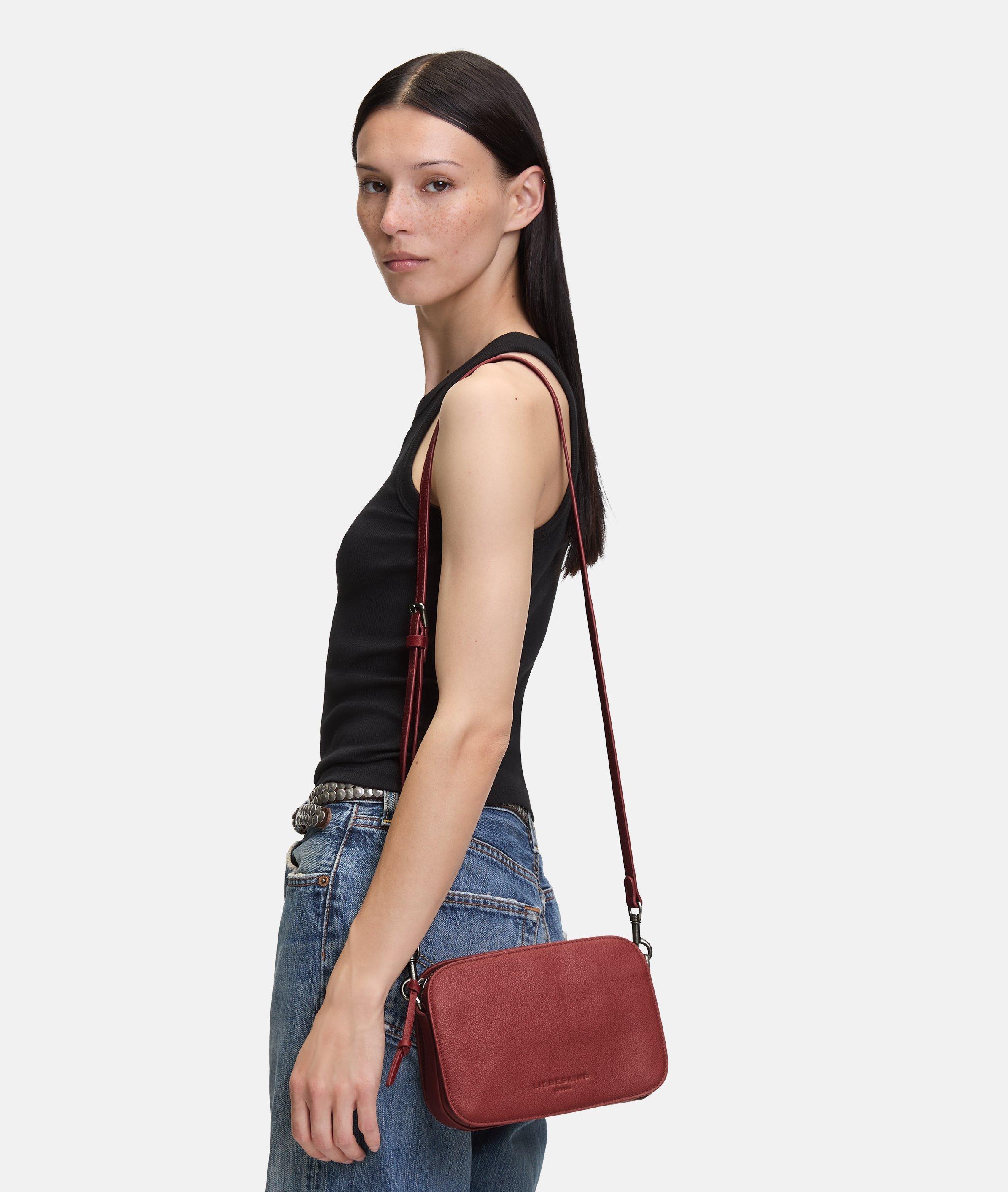 Crossbody in rood, bruin, blauw, crème, beige, roze & grijs