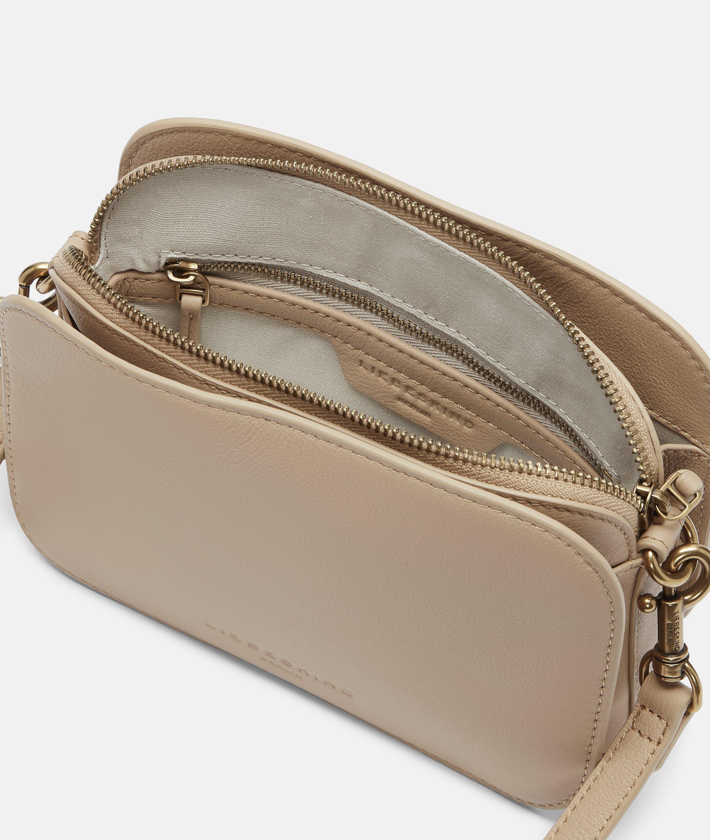 Crossbody in beige, bruin, blauw, crème, rood, roze & grijs