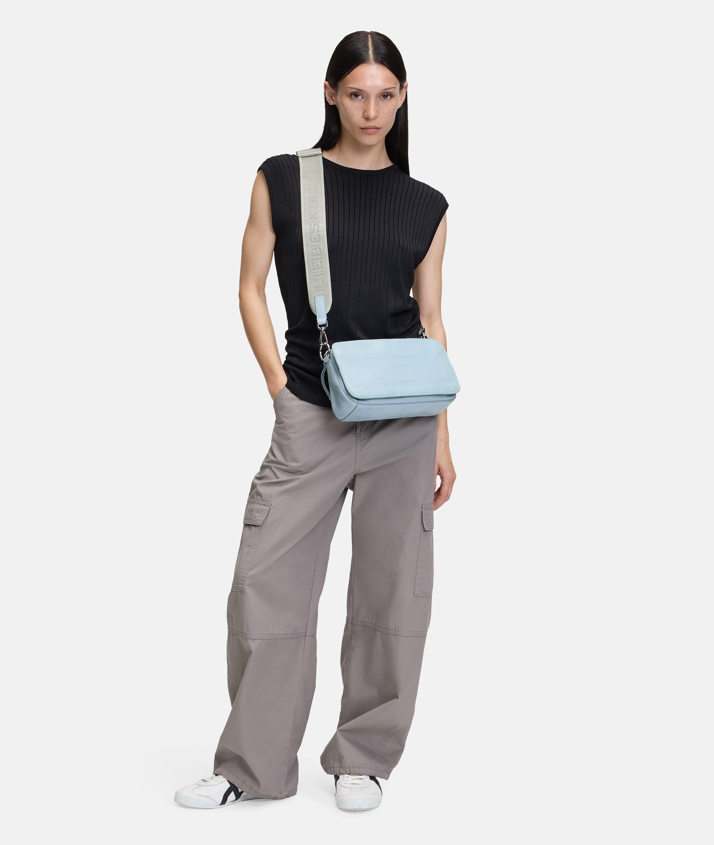 Crossbody in blauw, rood, beige, roze, bruin & grijs