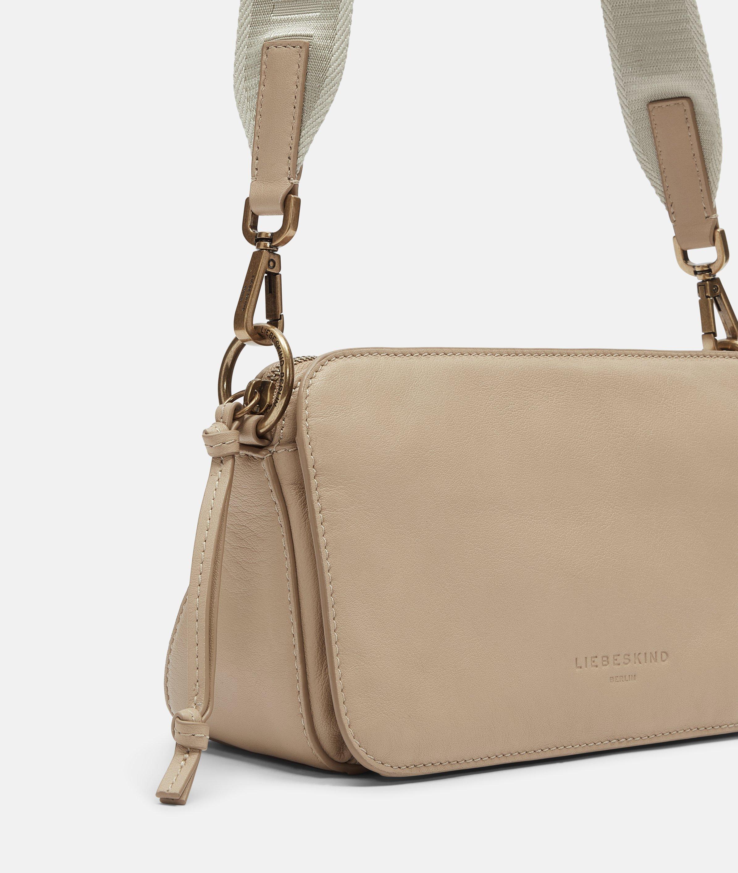 Crossbody in beige, rood, roze, bruin, blauw & grijs