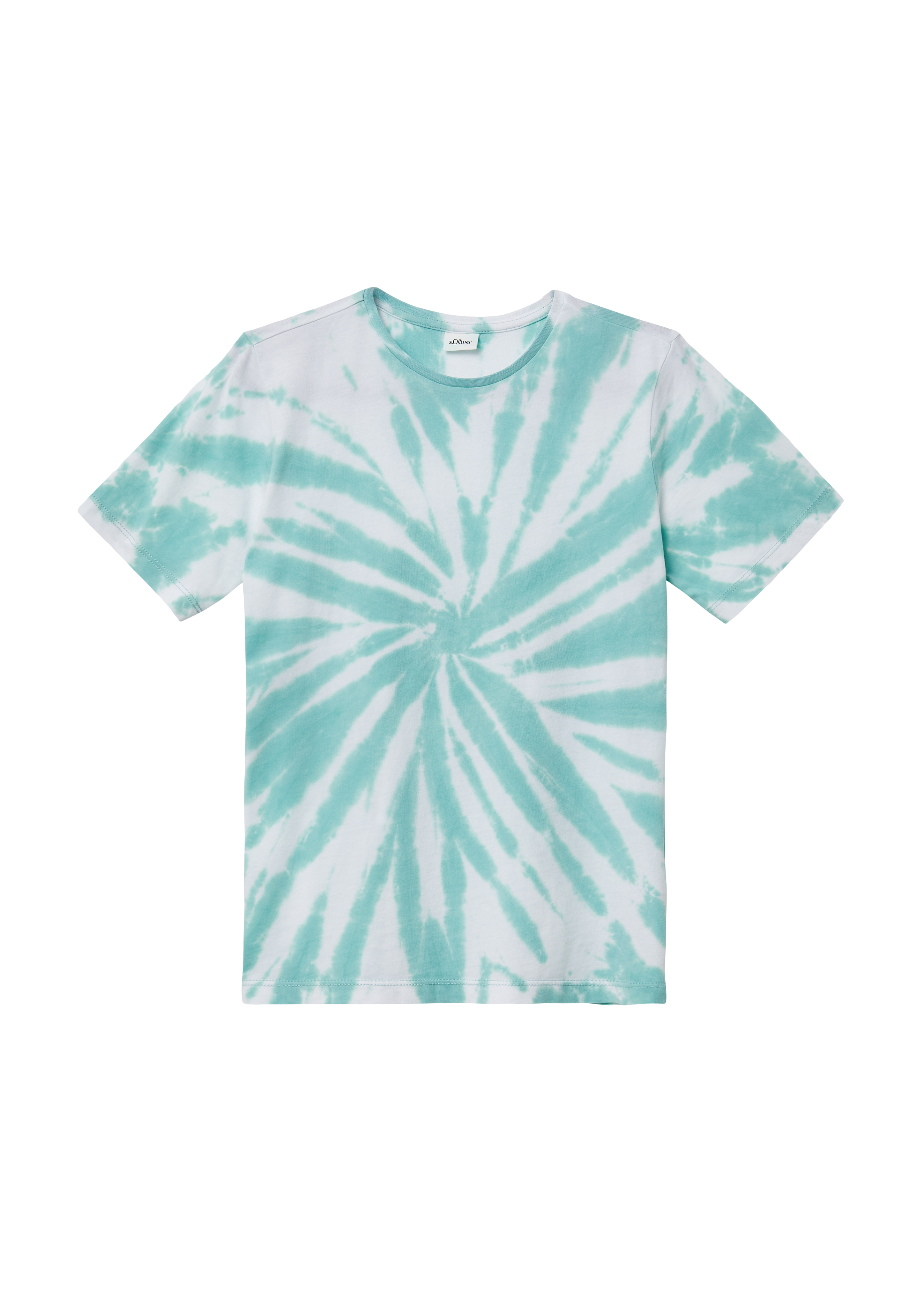 s.Oliver - Batik-T-Shirt aus Jersey, Jungen, türkis