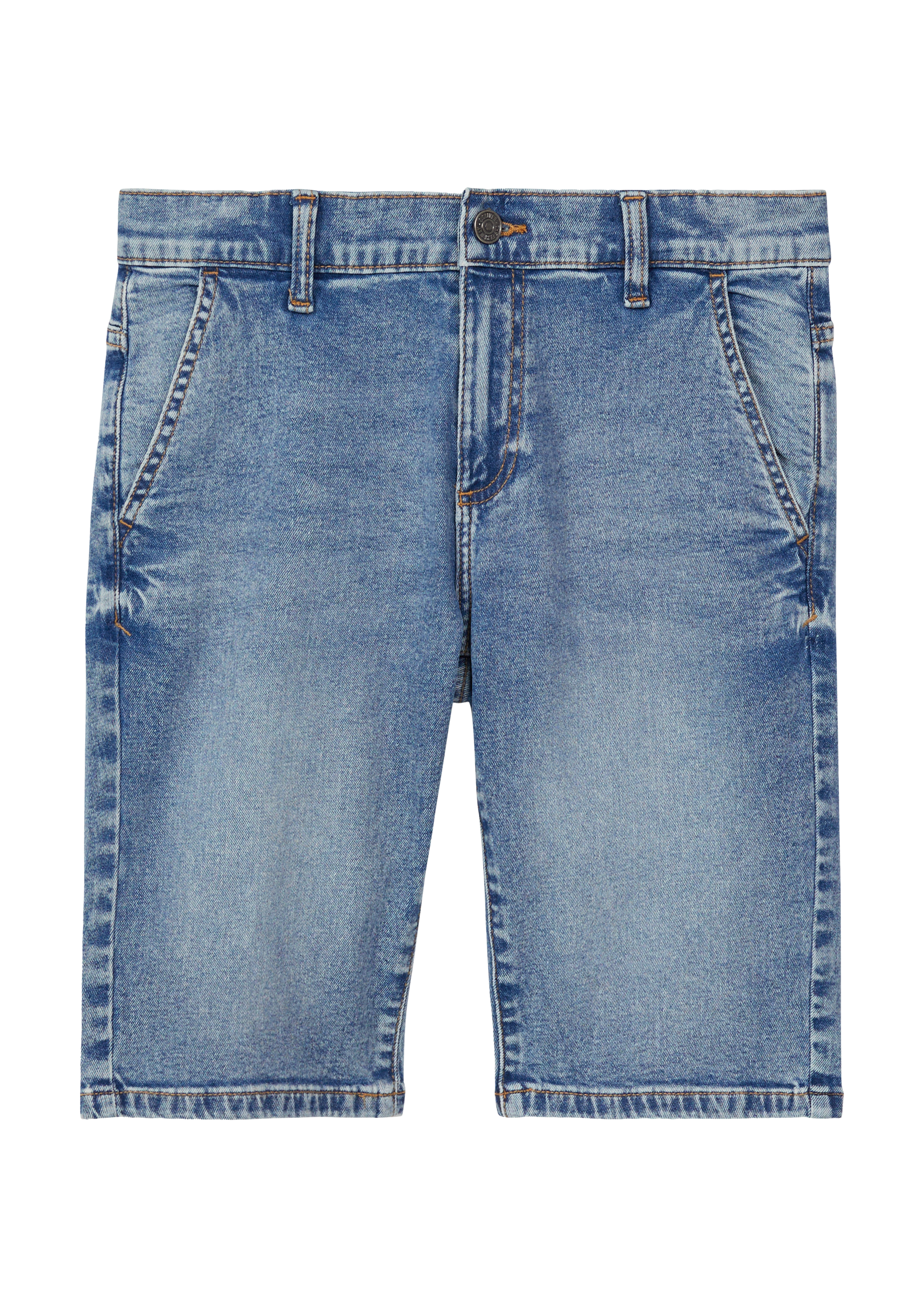 Thumbnail - s.Oliver - Jeans-Bermuda Pete / Regular Fit / Mid Rise / Straight Leg, Jungen, blau