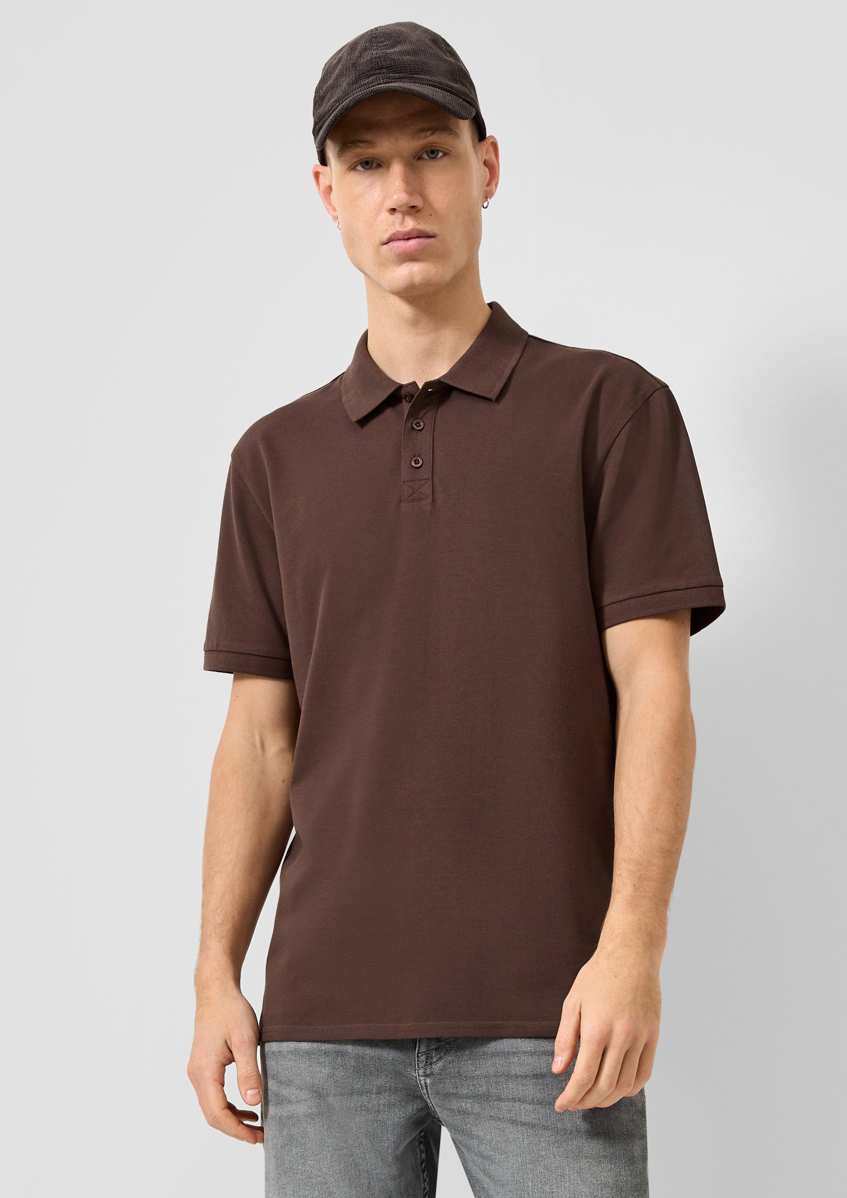 Hommes Polo en brun de QS