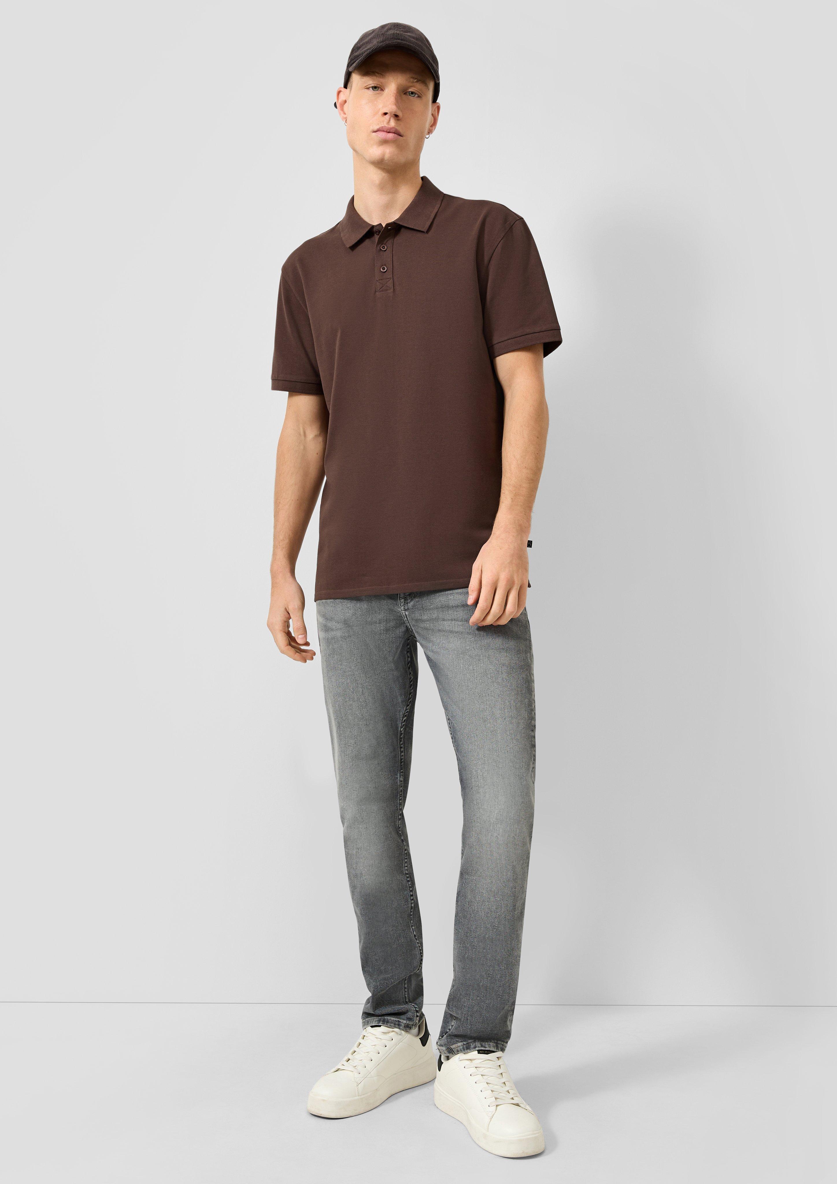 Hommes Polo en brun de QS