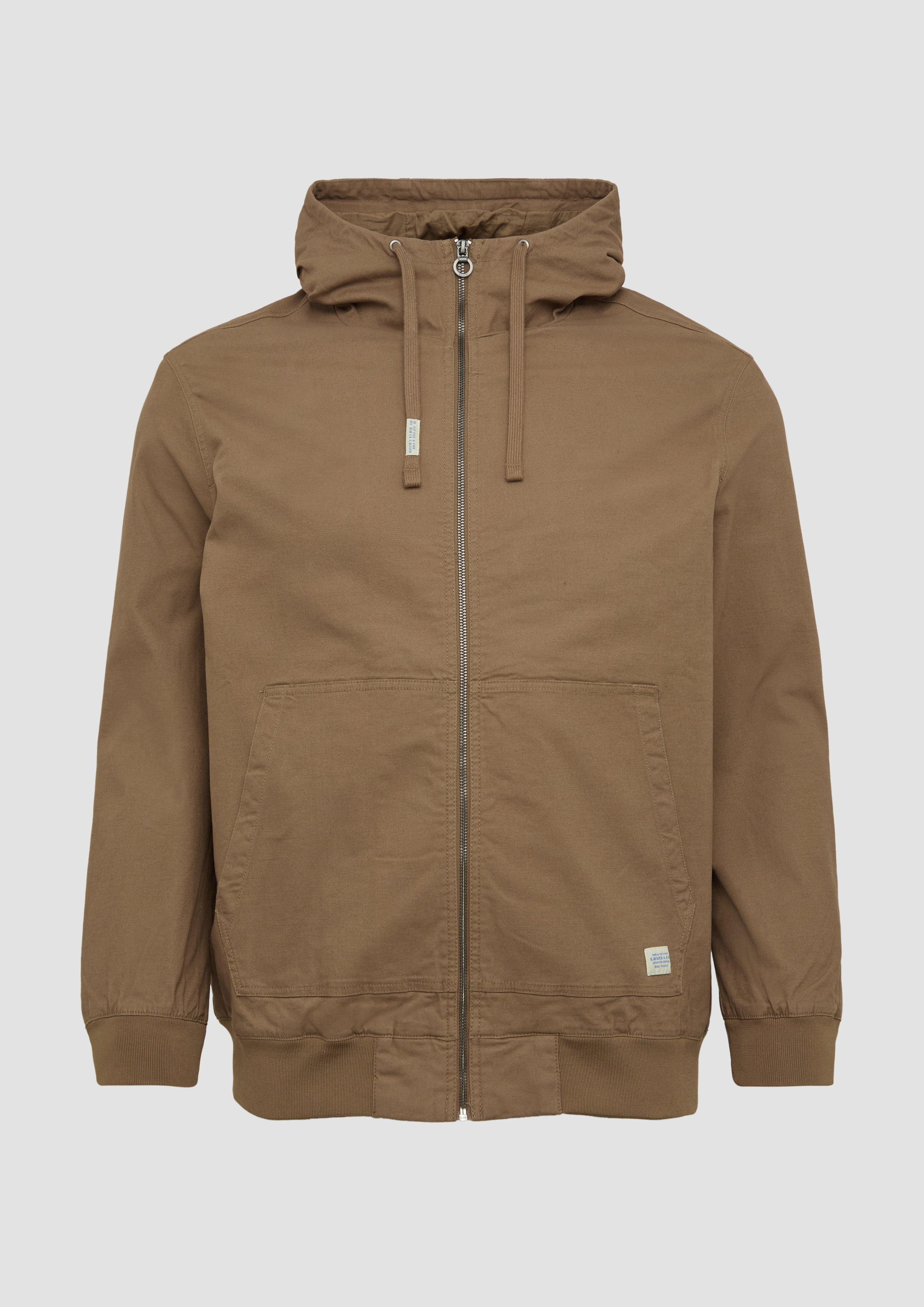 Thumbnail - s.Oliver - Kapuzenjacke aus robustem Canvas, Herren, braun