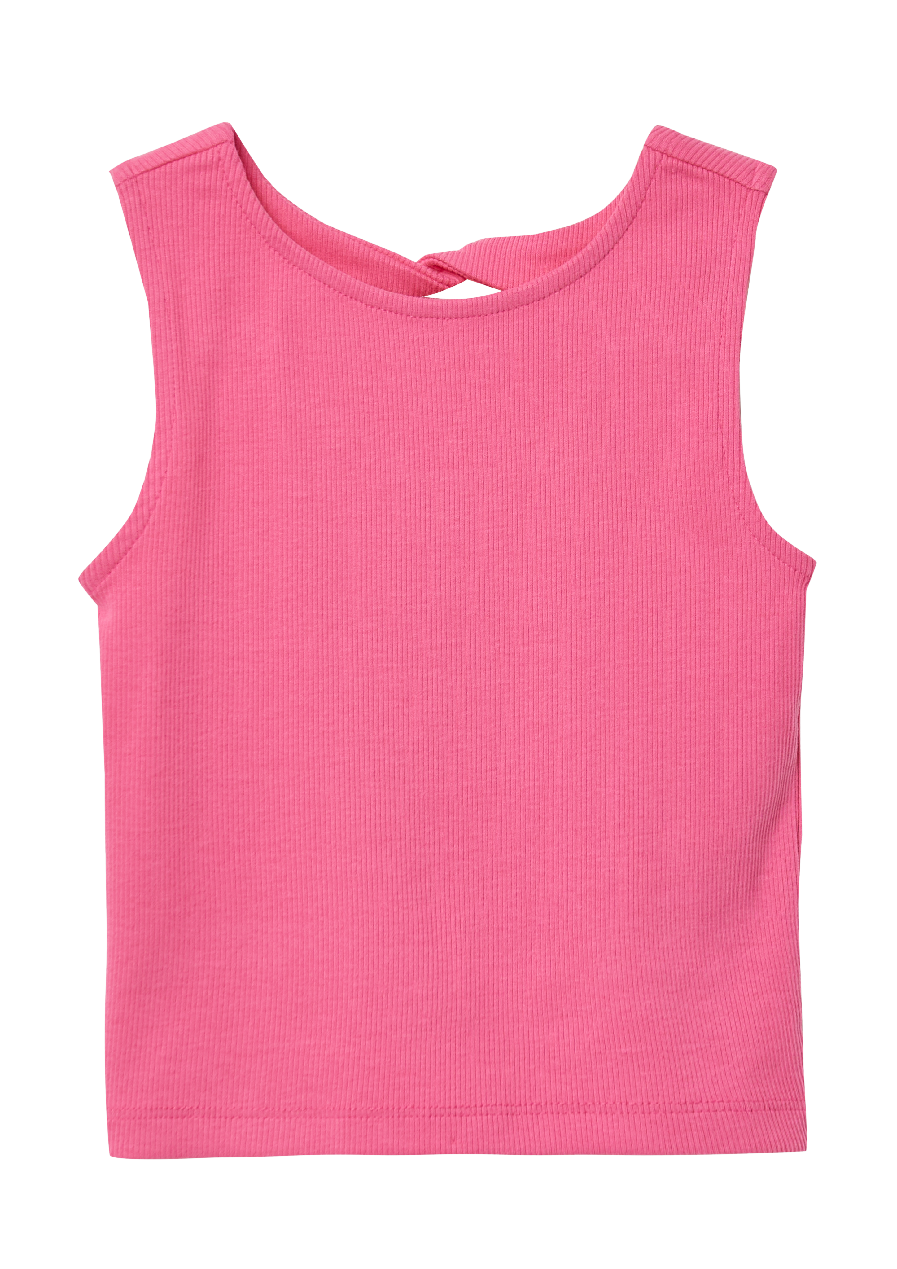 s.Oliver - Ripp-Top mit Cut-out am Rücken, Kinder, Rosa