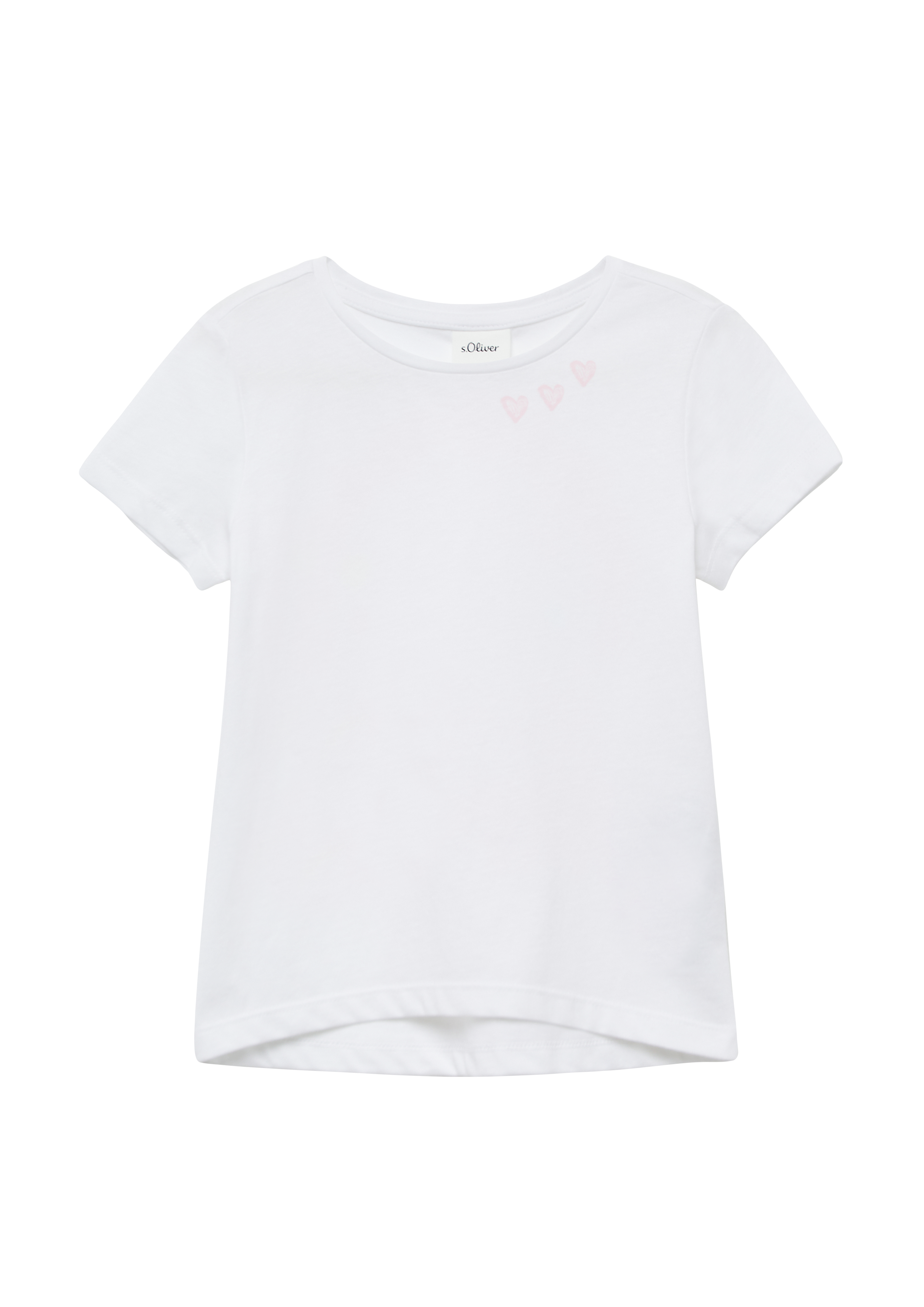 s.Oliver - T-Shirt im Loose Fit mit Front- und Rückenprint, Kinder, weiß