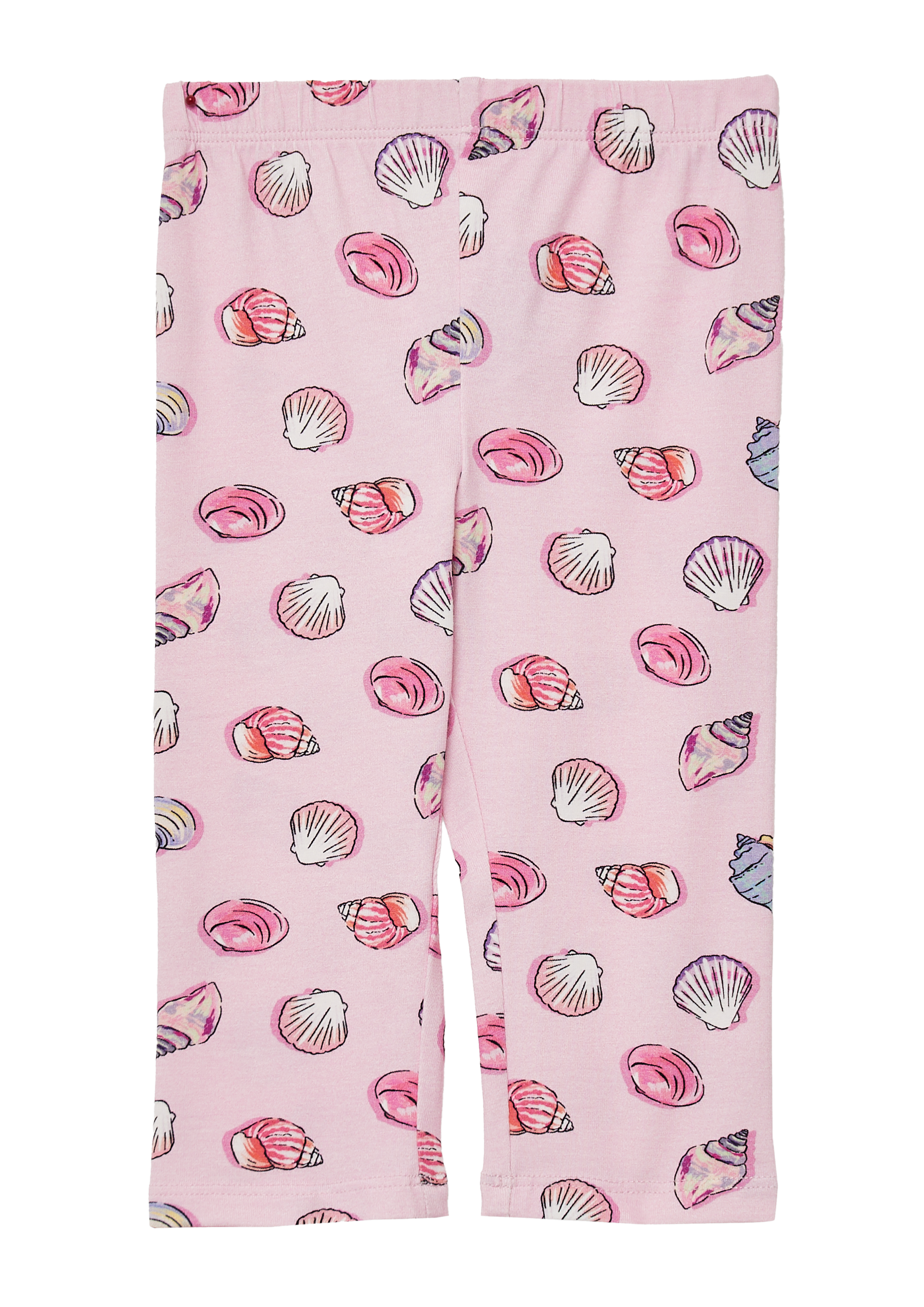 Thumbnail - s.Oliver - Capri-Leggings aus Baumwollmix mit All-over-Print, Kinder, Rosa