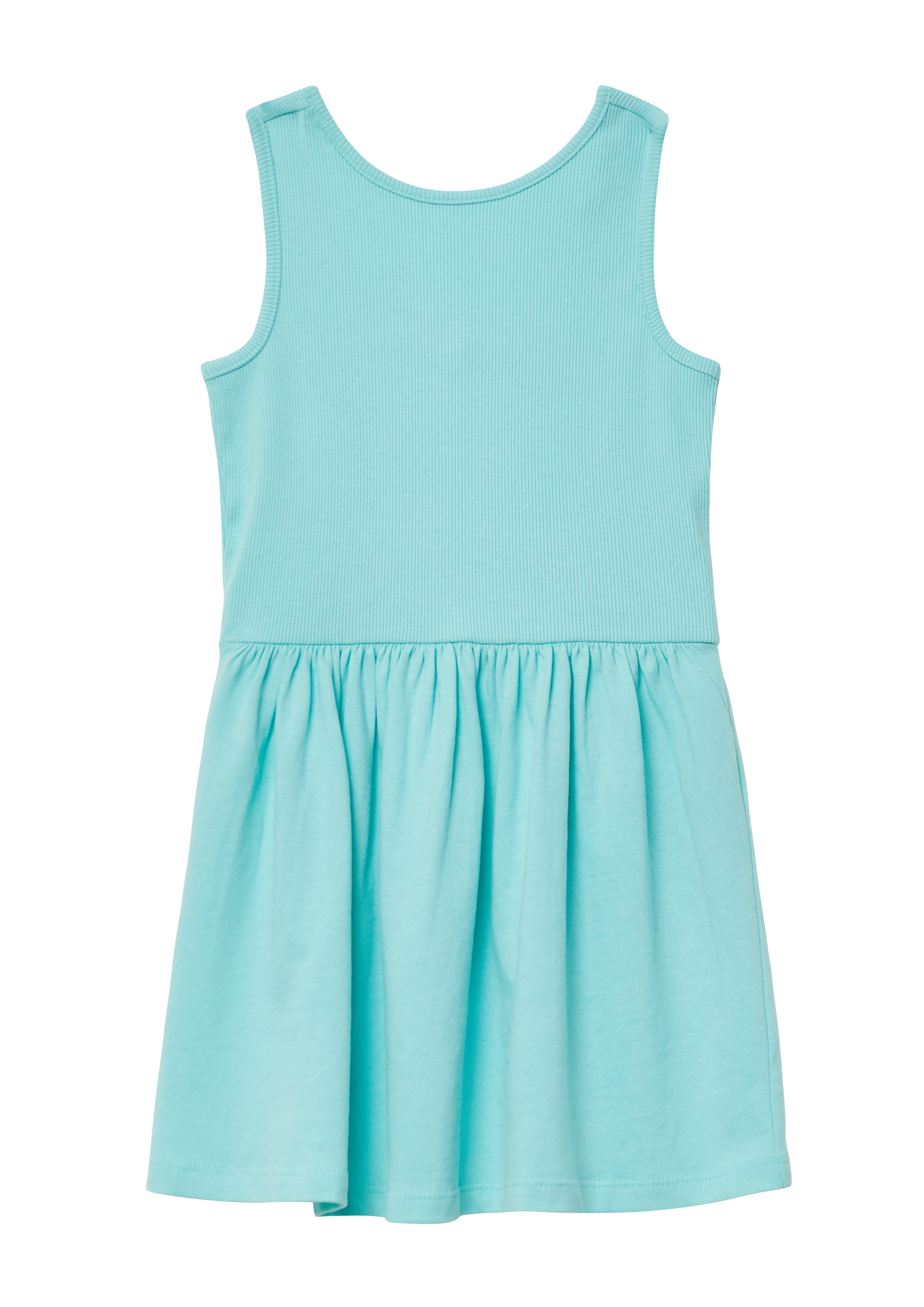 s.Oliver - Kurzes Kleid aus Baumwollmix mit Rücken-Detail, Kinder, türkis