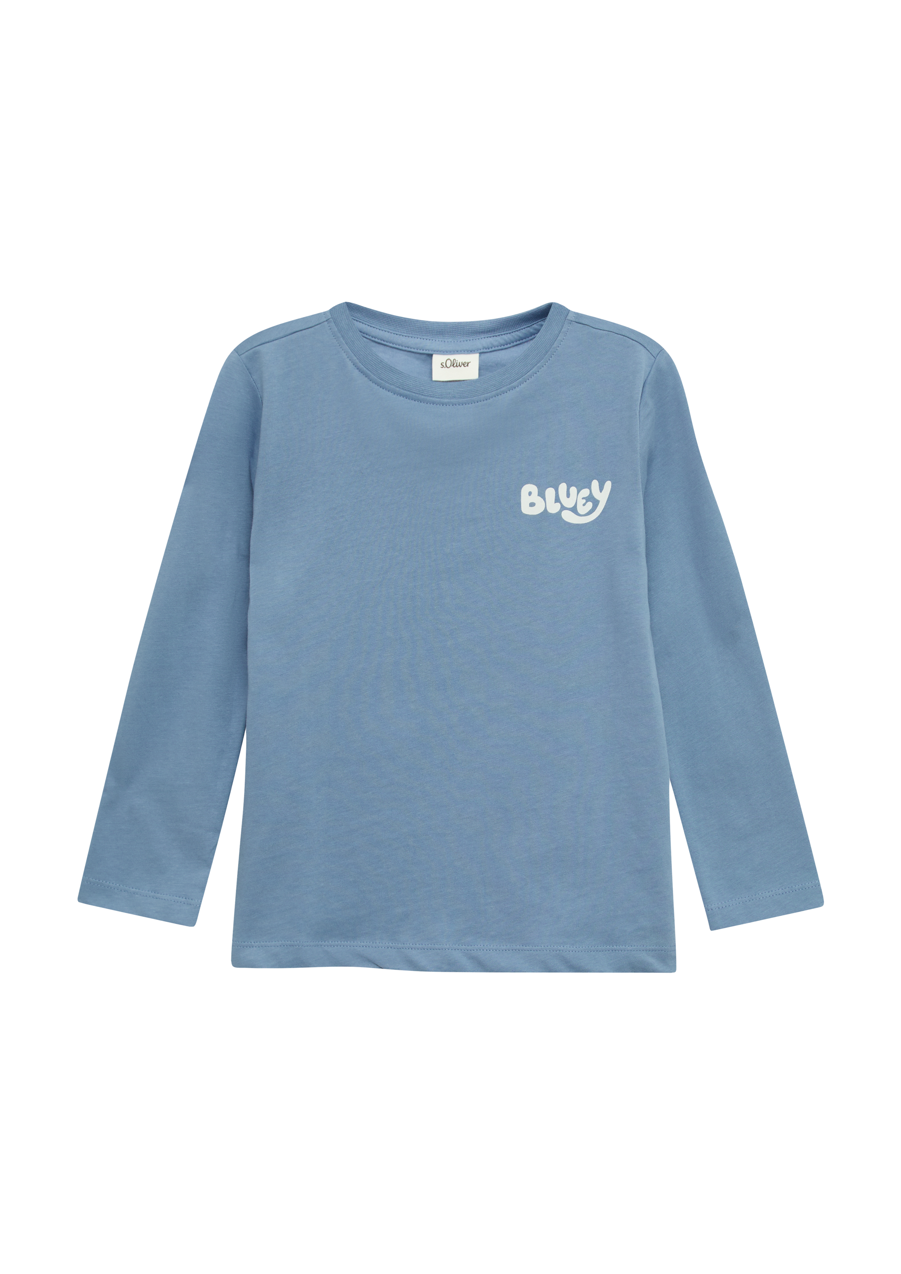 s.Oliver - Longsleeve aus Baumwolle mit Bluey-Print®, Kinder, blau