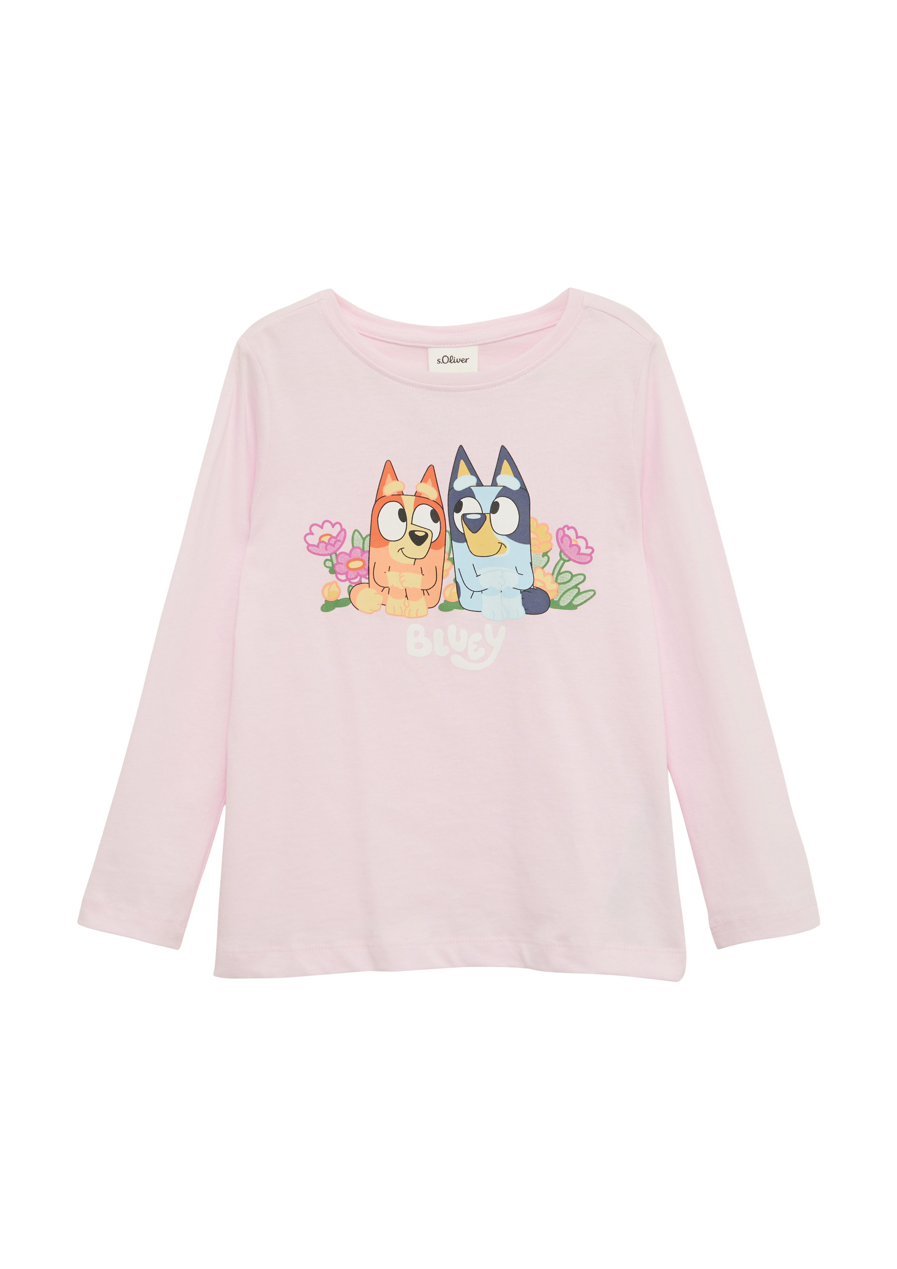 s.Oliver - Longsleeve-Shirt aus Baumwolle mit Bluey-Print®, Kinder, Rosa