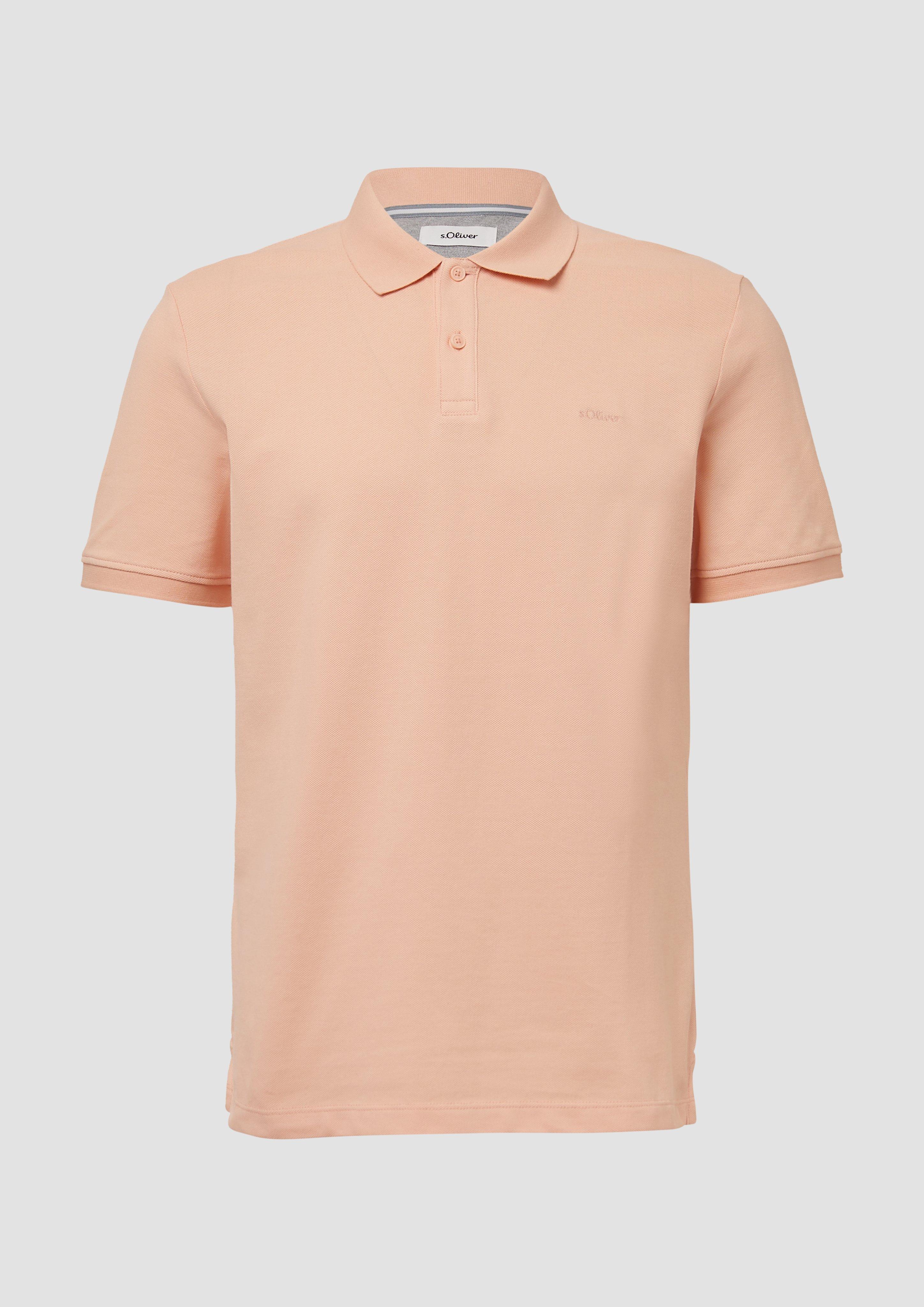 s.Oliver - Poloshirt aus Baumwollpiqué, Herren, Orange