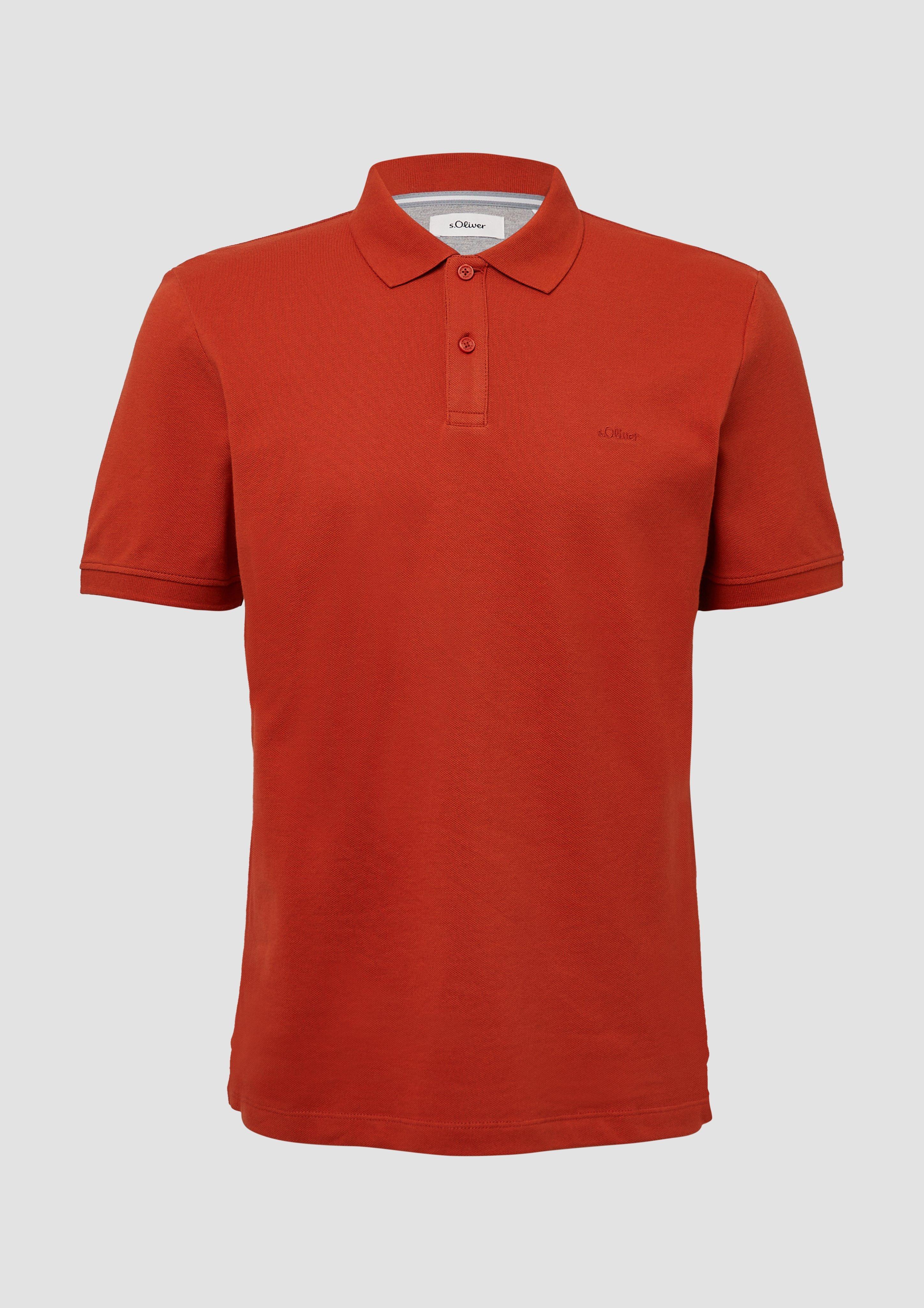 s.Oliver - Poloshirt aus Baumwollpiqué, Herren, rot