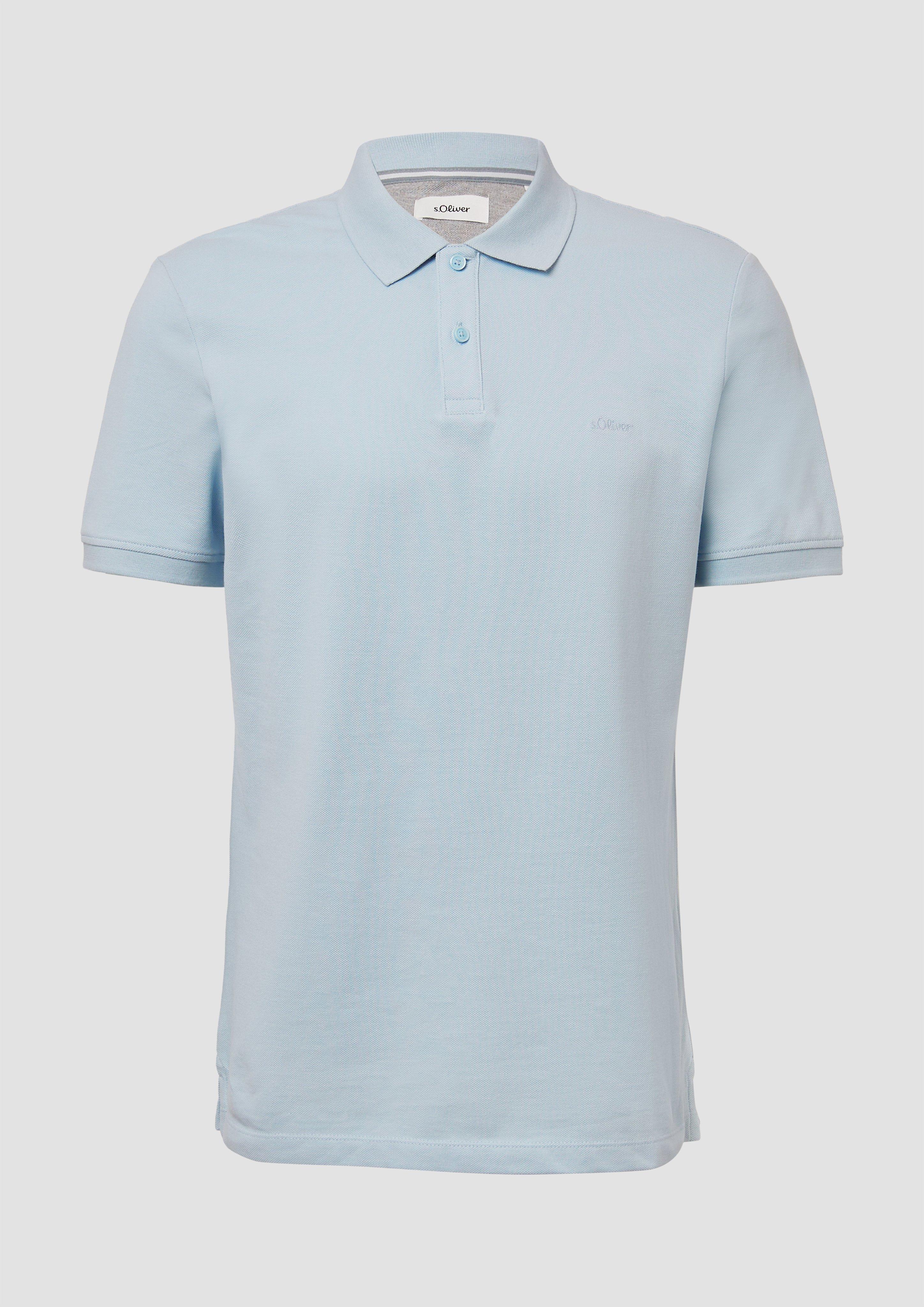 s.Oliver - Poloshirt aus Baumwollpiqué, Herren, blau