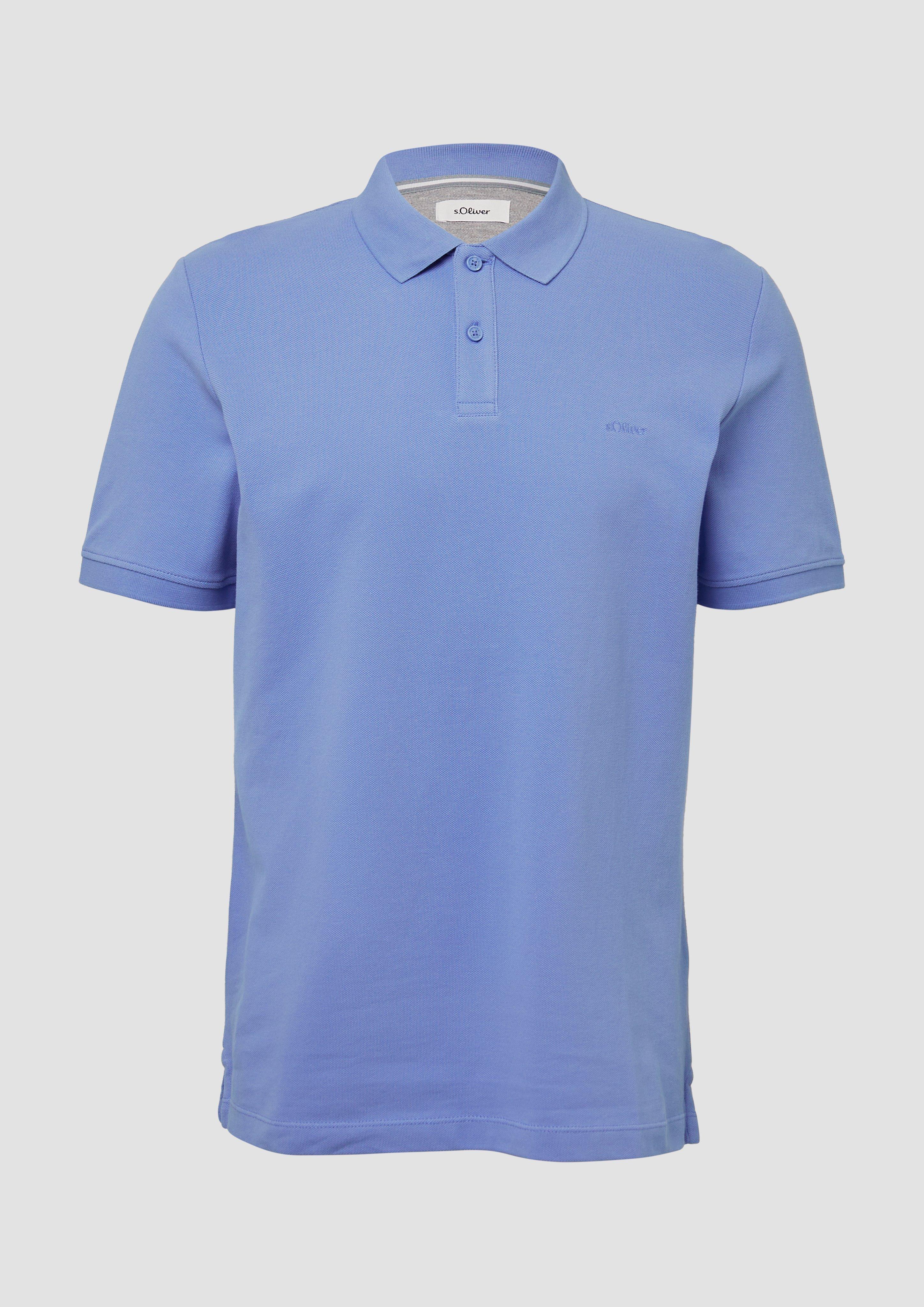 s.Oliver - Poloshirt aus Baumwollpiqué, Herren, blau