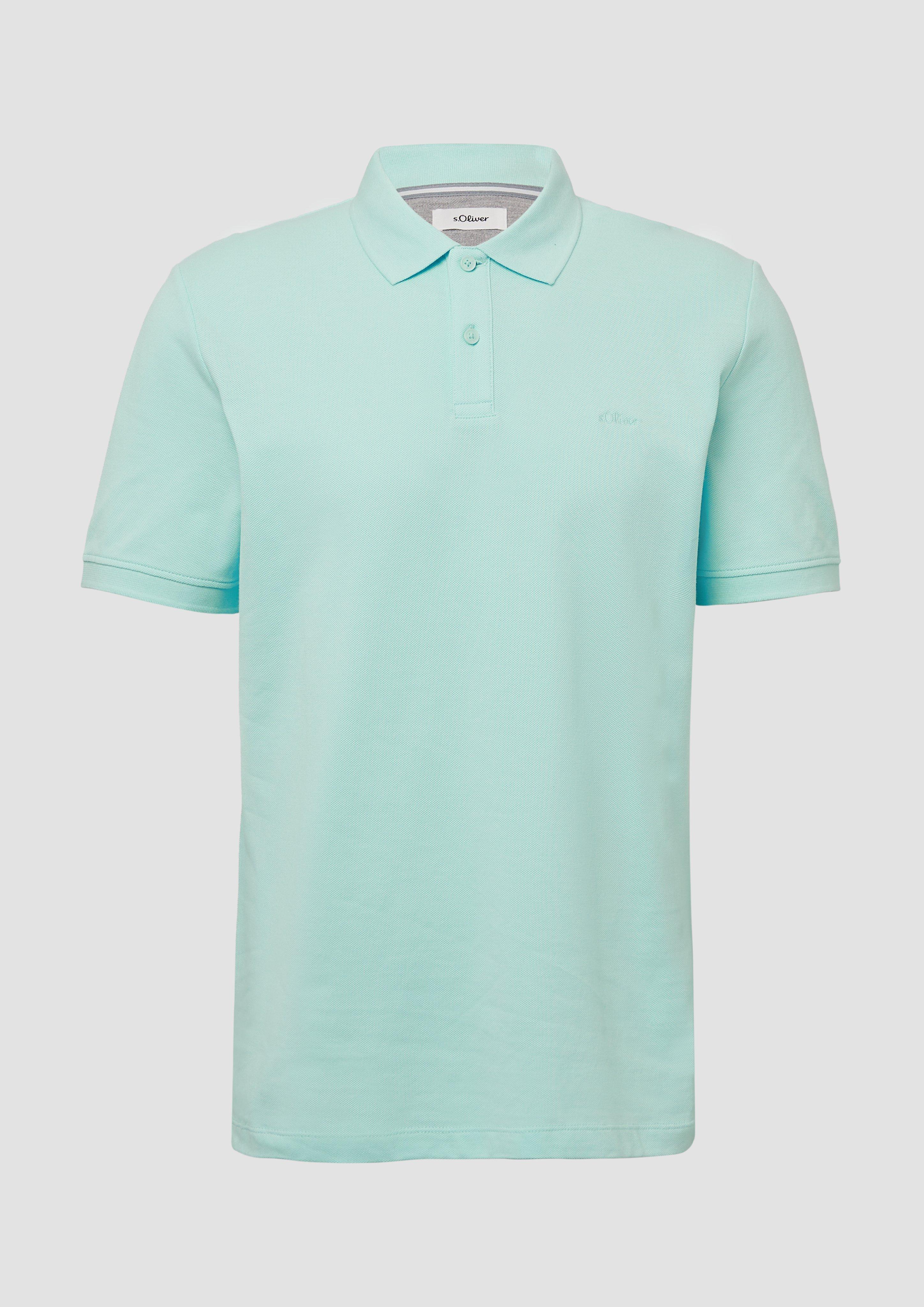 s.Oliver - Poloshirt aus Baumwollpiqué, Herren, türkis