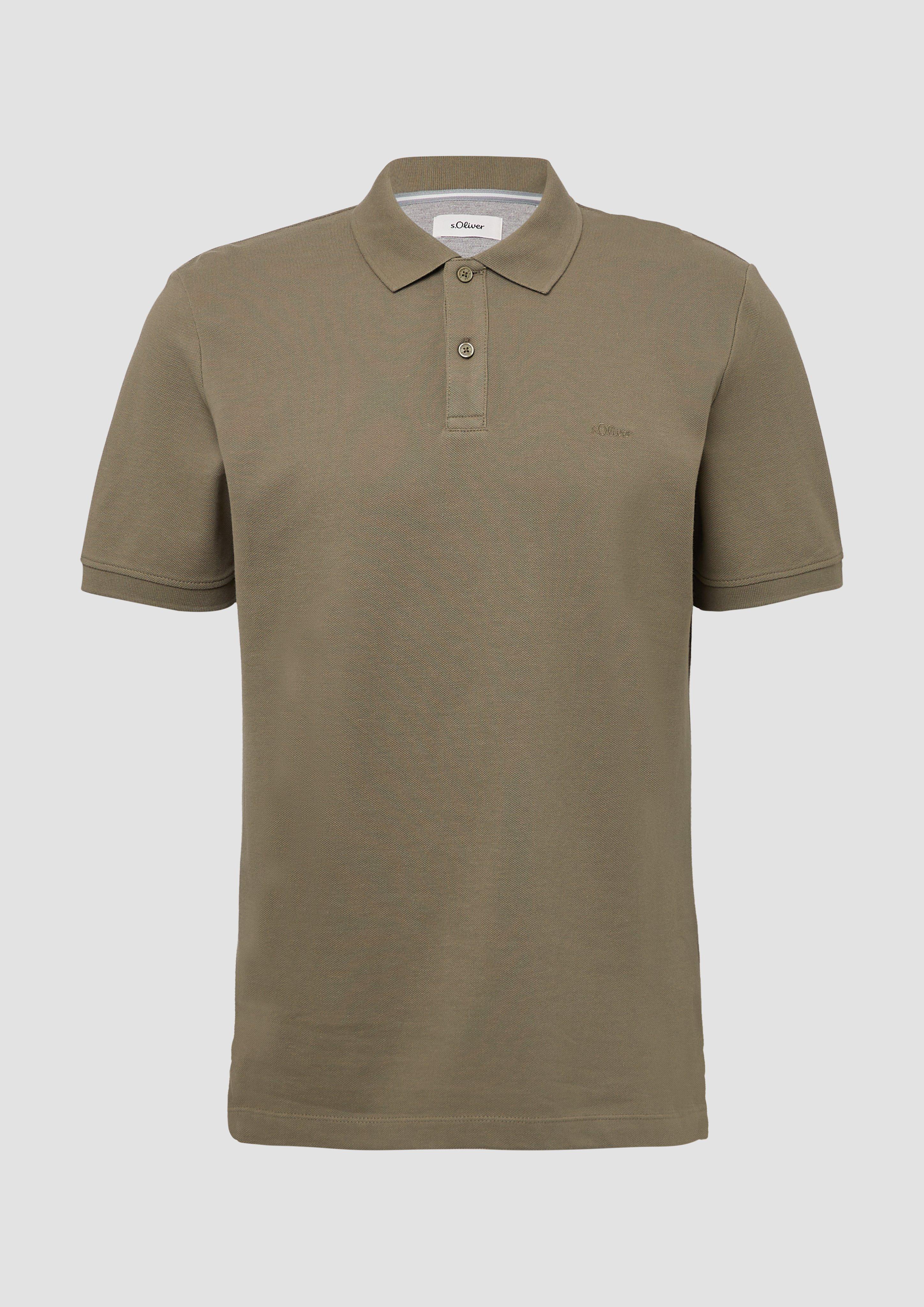 s.Oliver - Poloshirt aus Baumwollpiqué, Herren, Grün