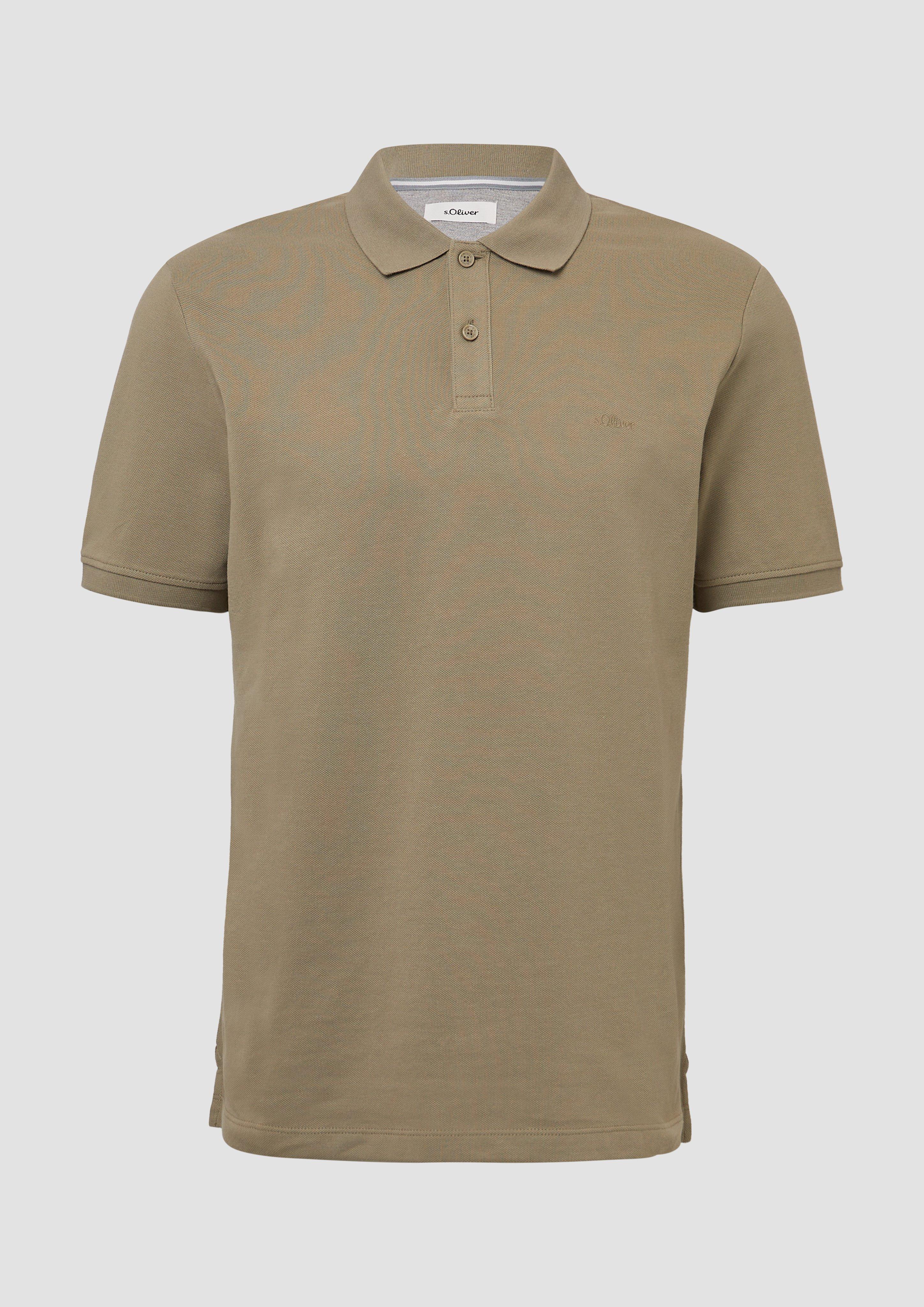 s.Oliver - Poloshirt aus Baumwollpiqué, Herren, Grün