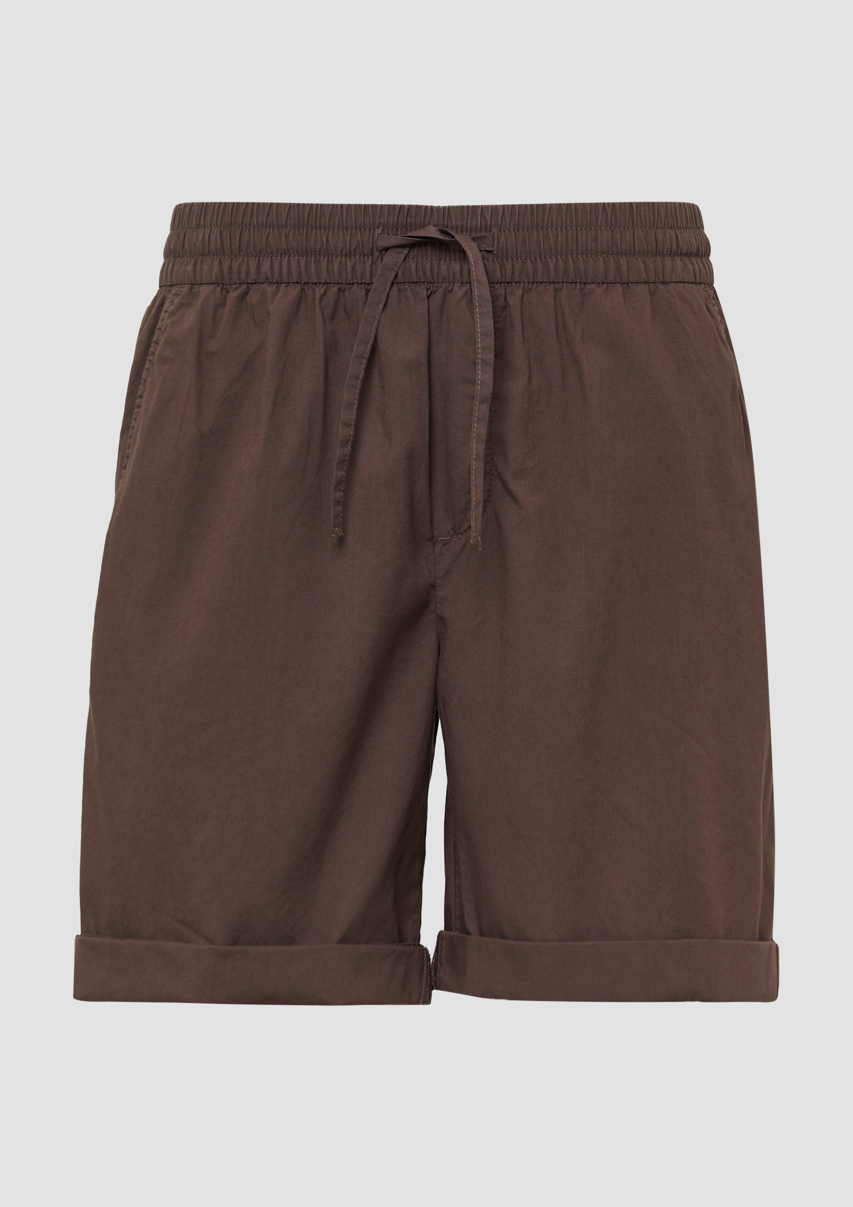 s.Oliver - Leichte Relaxed-Fit-Shorts aus Baumwollmix, Damen, braun