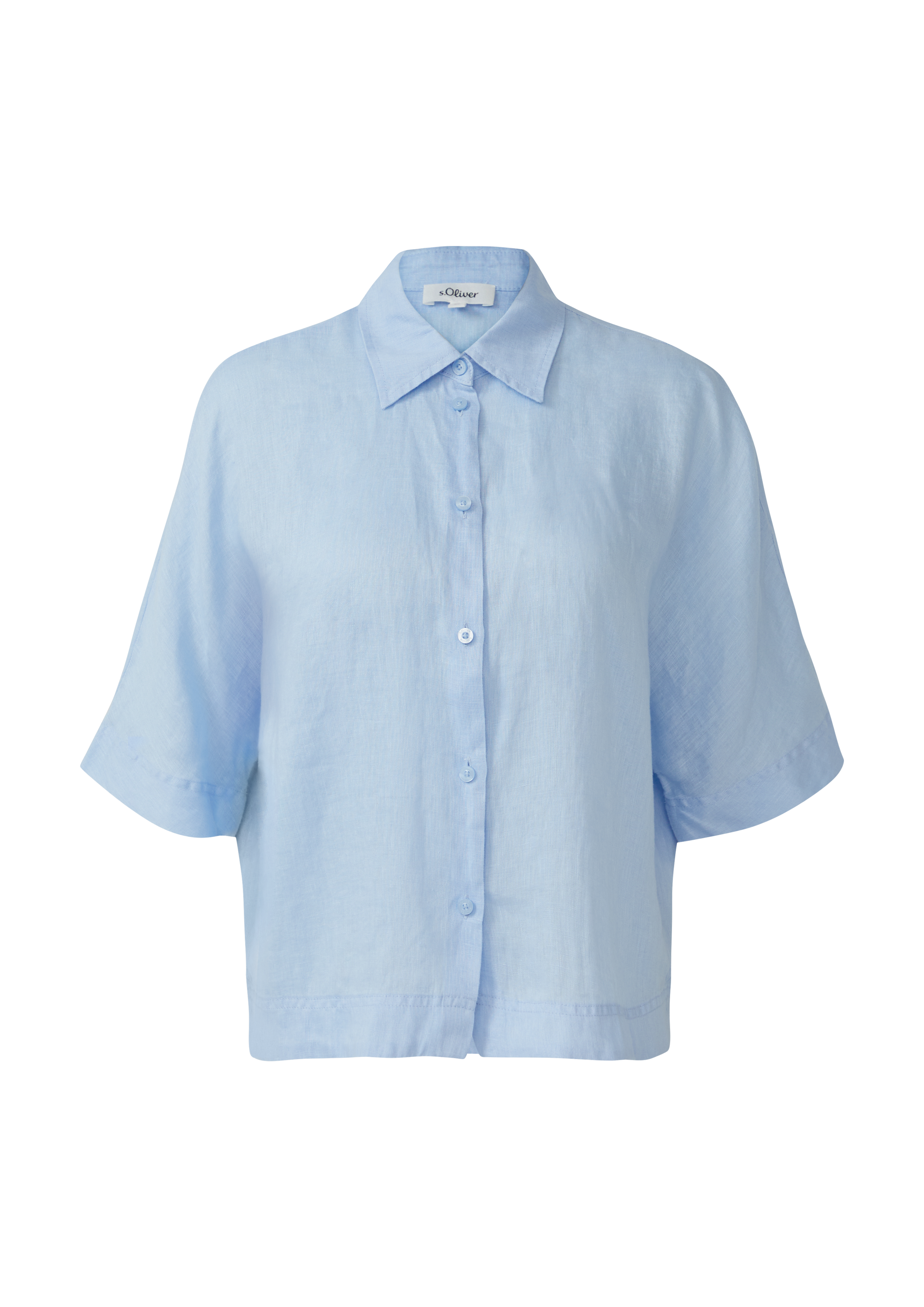 Mango linnen blouse lichtgroen