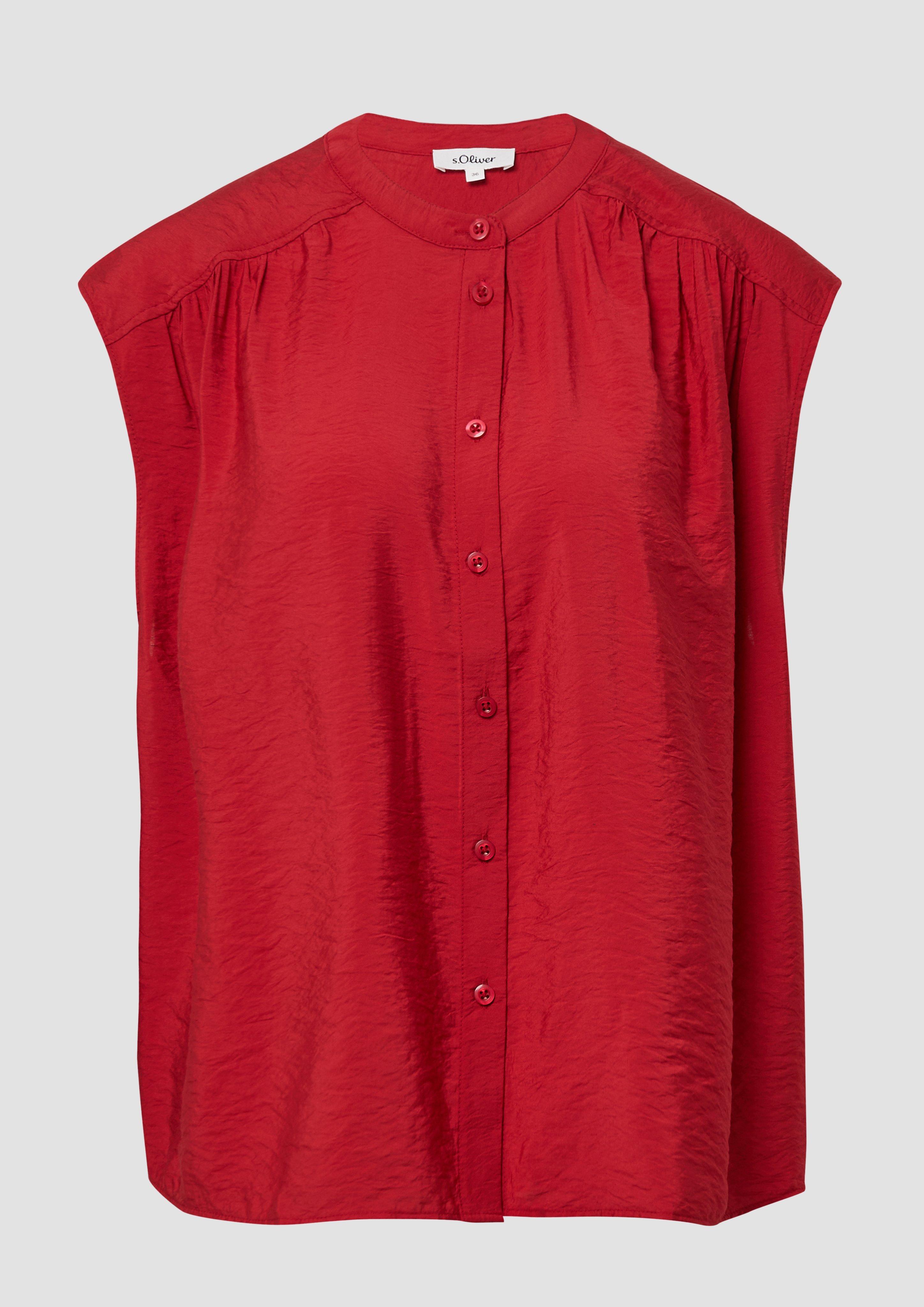 s.Oliver - Oversized Bluse aus Viskosemix, Damen, rot