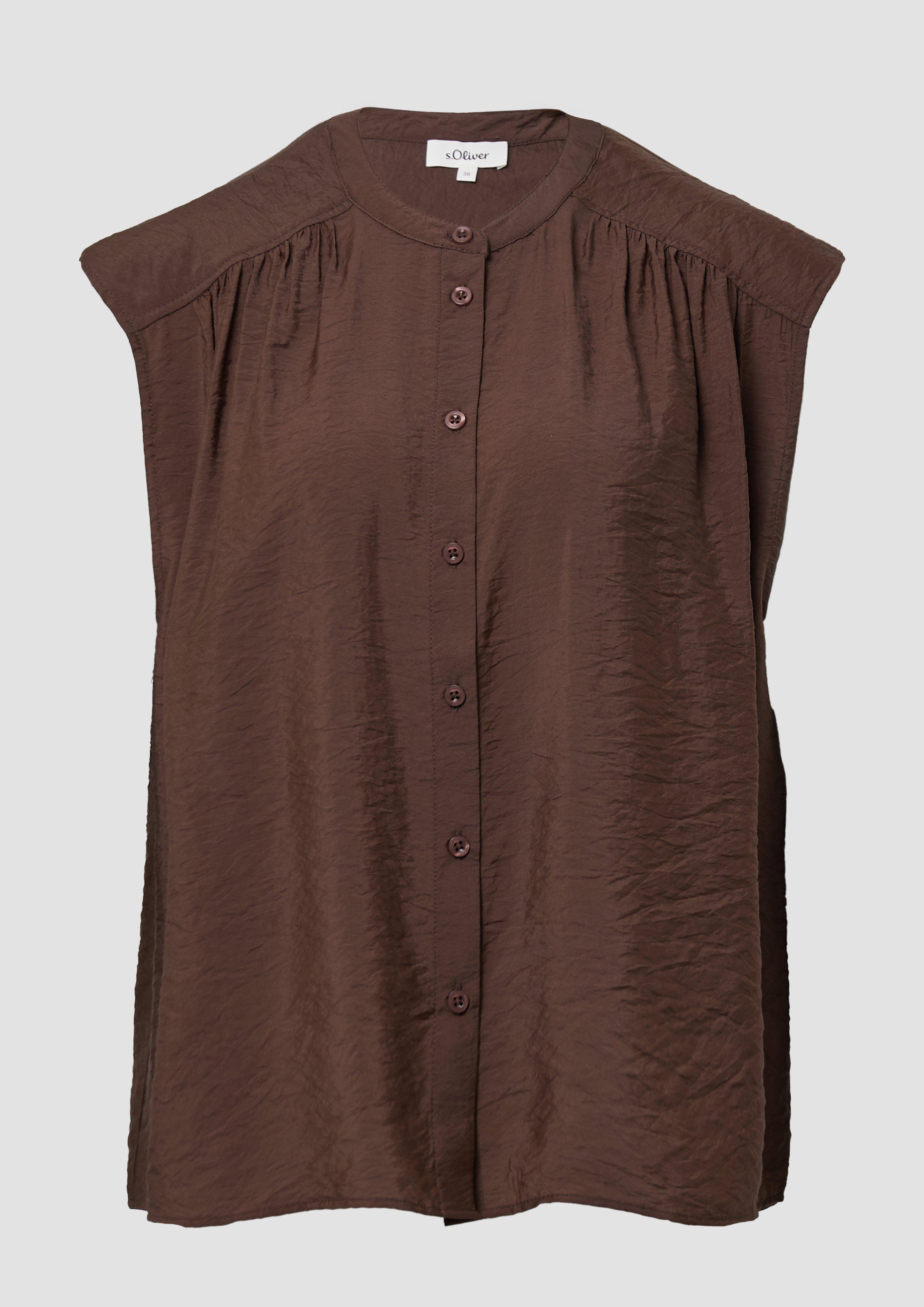 s.Oliver - Oversized Bluse aus Viskosemix, Damen, braun