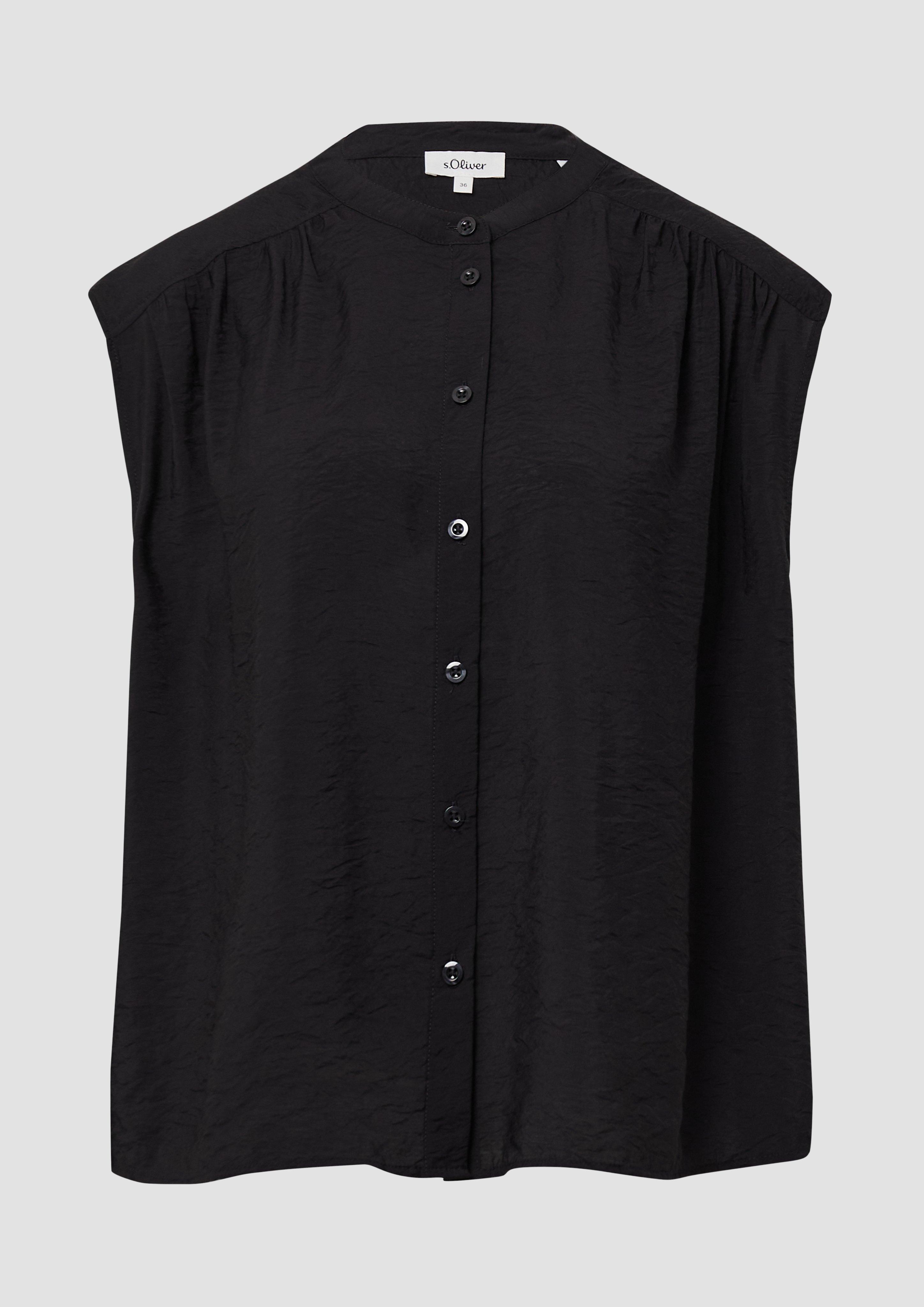 s.Oliver - Oversized Bluse aus Viskosemix, Damen, schwarz
