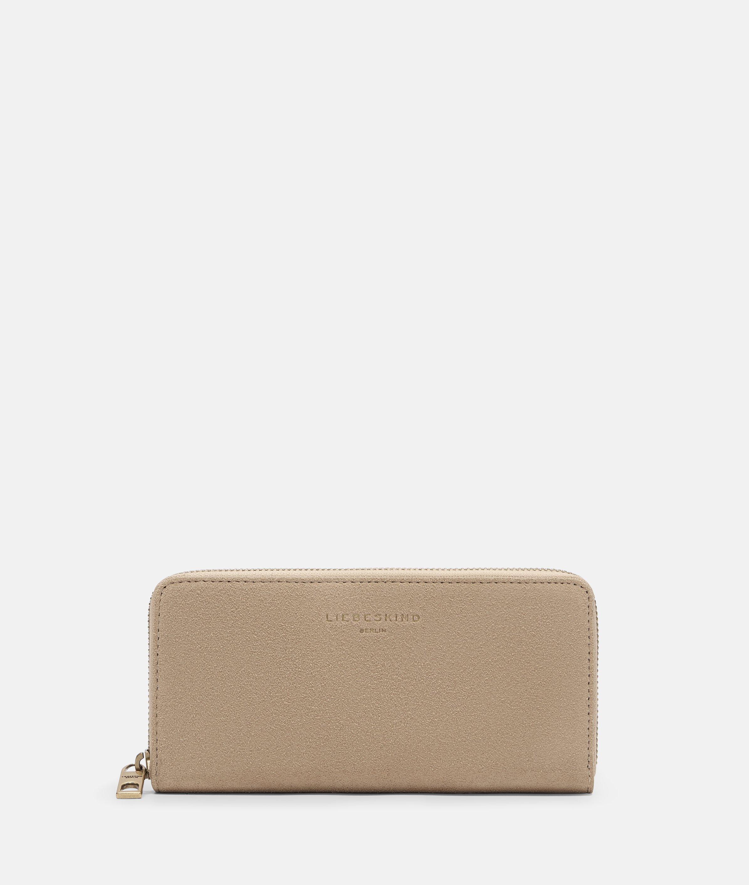 Liebeskind Berlin - Handliche Geldbörse aus Veloursleder -  Beige
