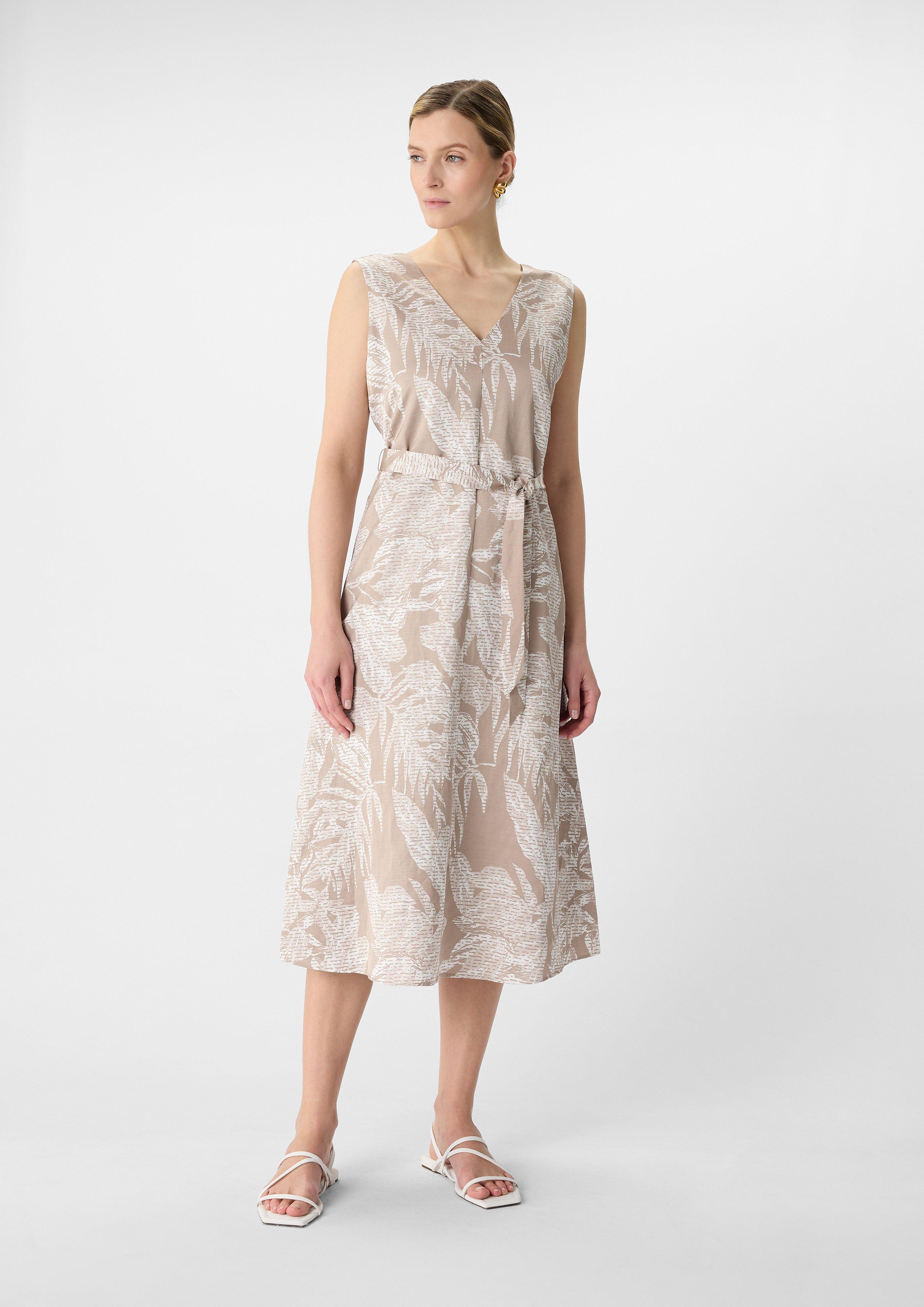 MILA LINEN LIKE CAMISOLE DRESS ベージュ　 S Linen Blend Camisole Dress | Striped | UNIQLO US