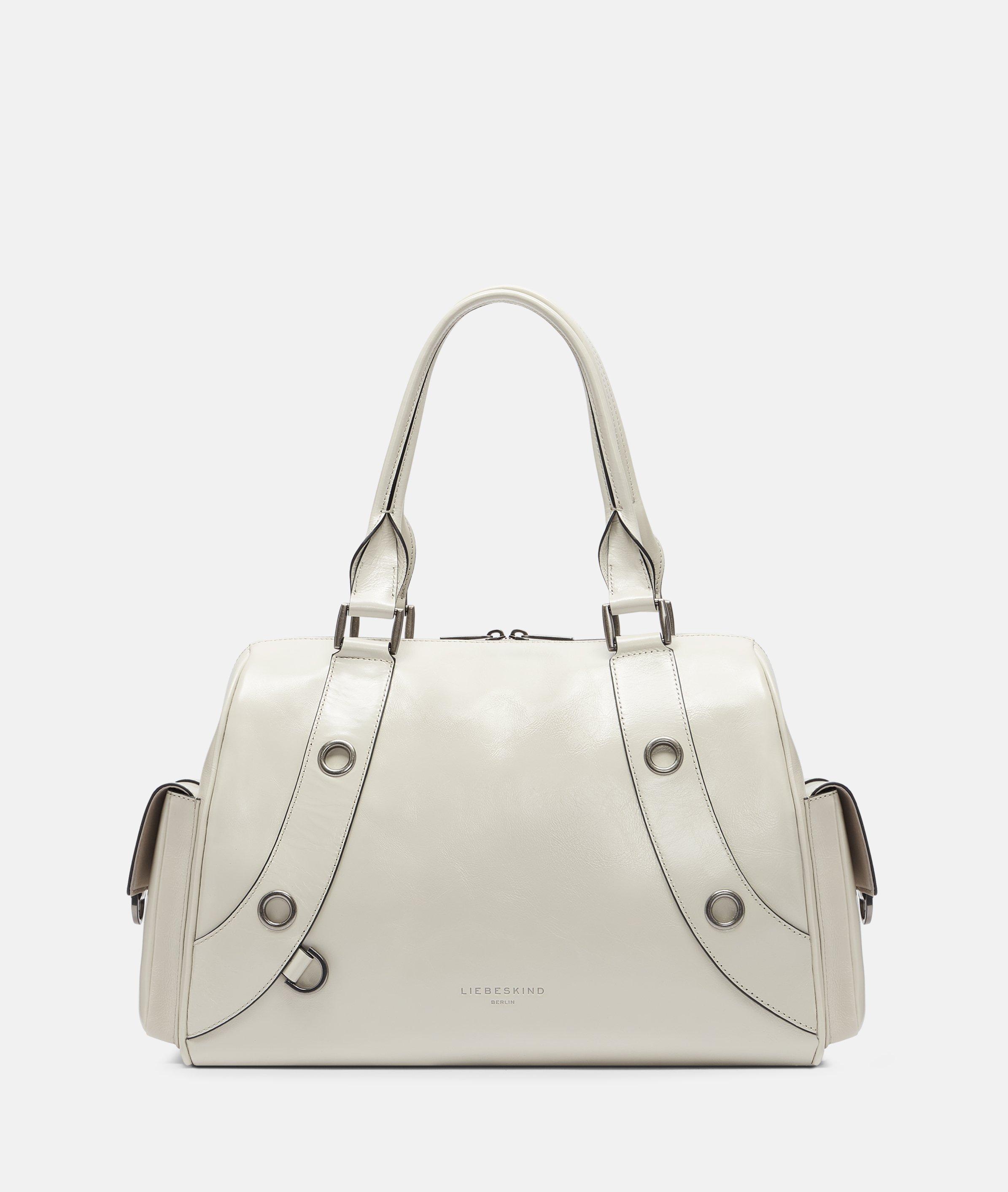 Liebeskind Berlin - Große Tasche aus Leder mit glossy Finish -  creme