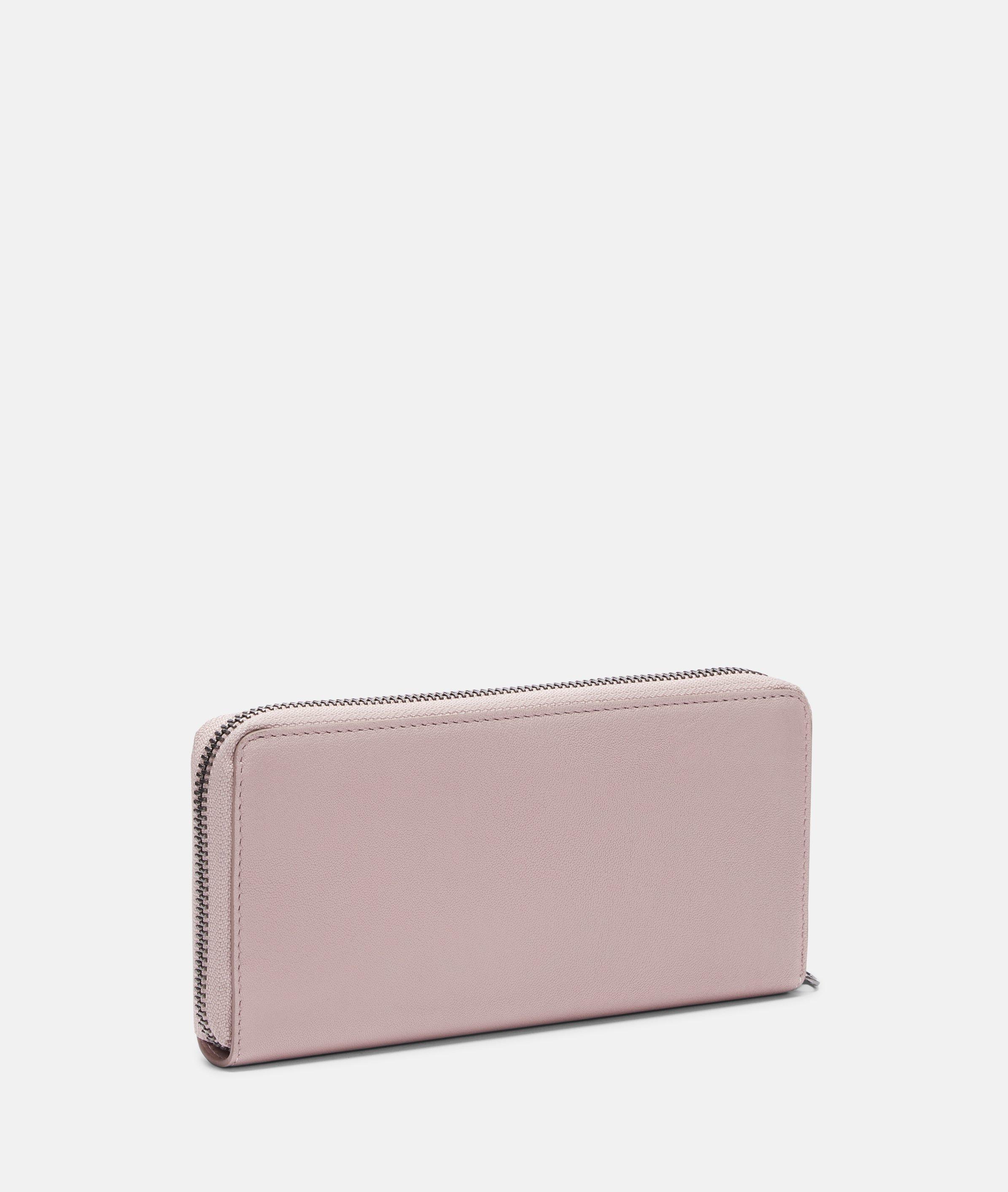 Wallet in pink & beige