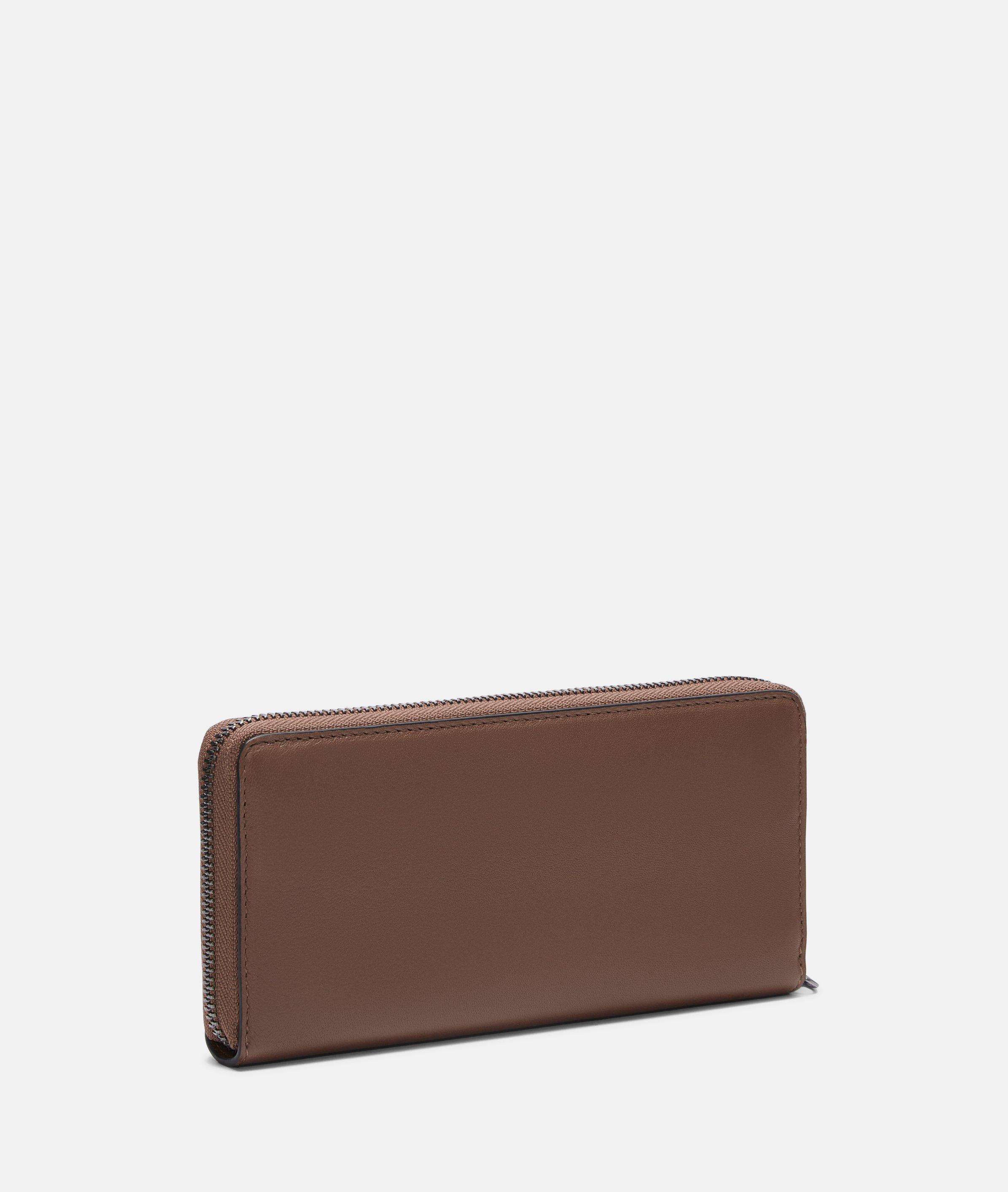 Wallet in brown & beige