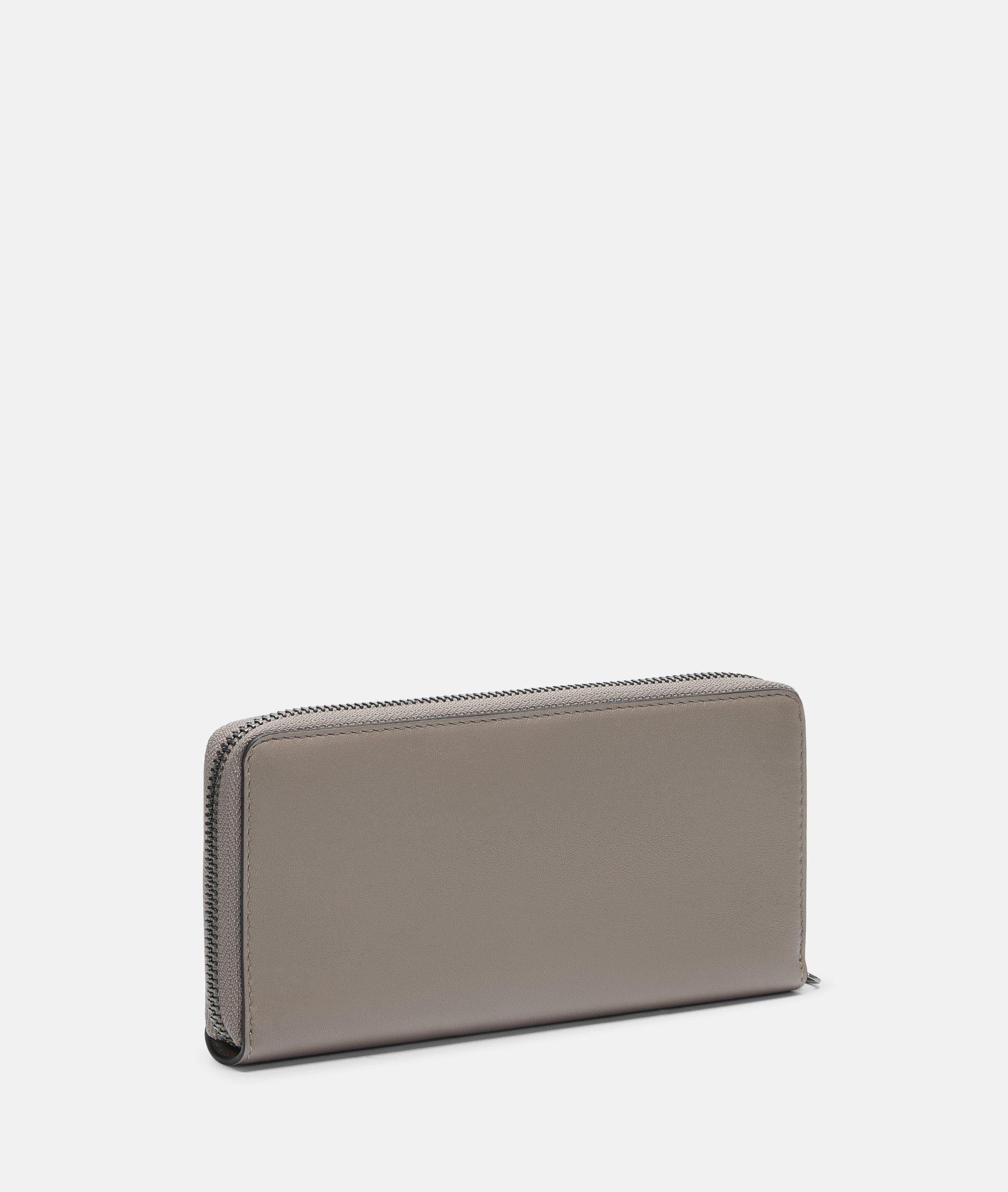 Wallet in grey & beige
