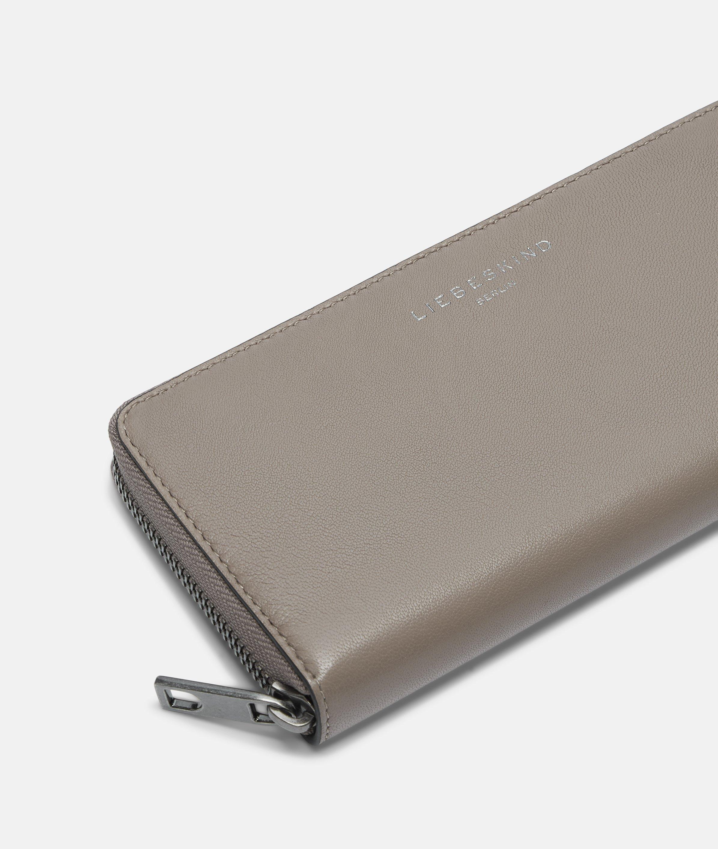 Wallet in grey & beige