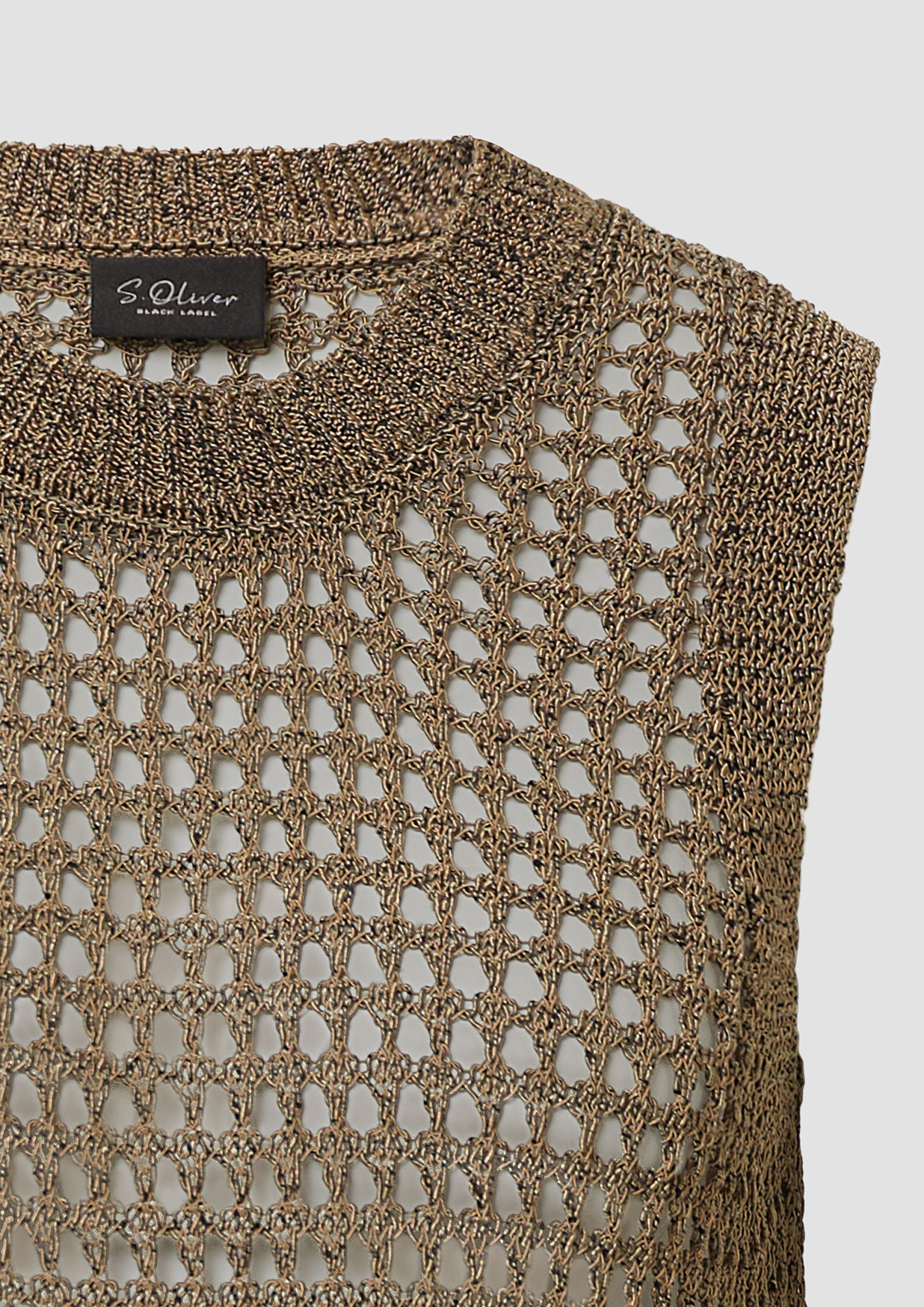 Knitted vest in 84X1