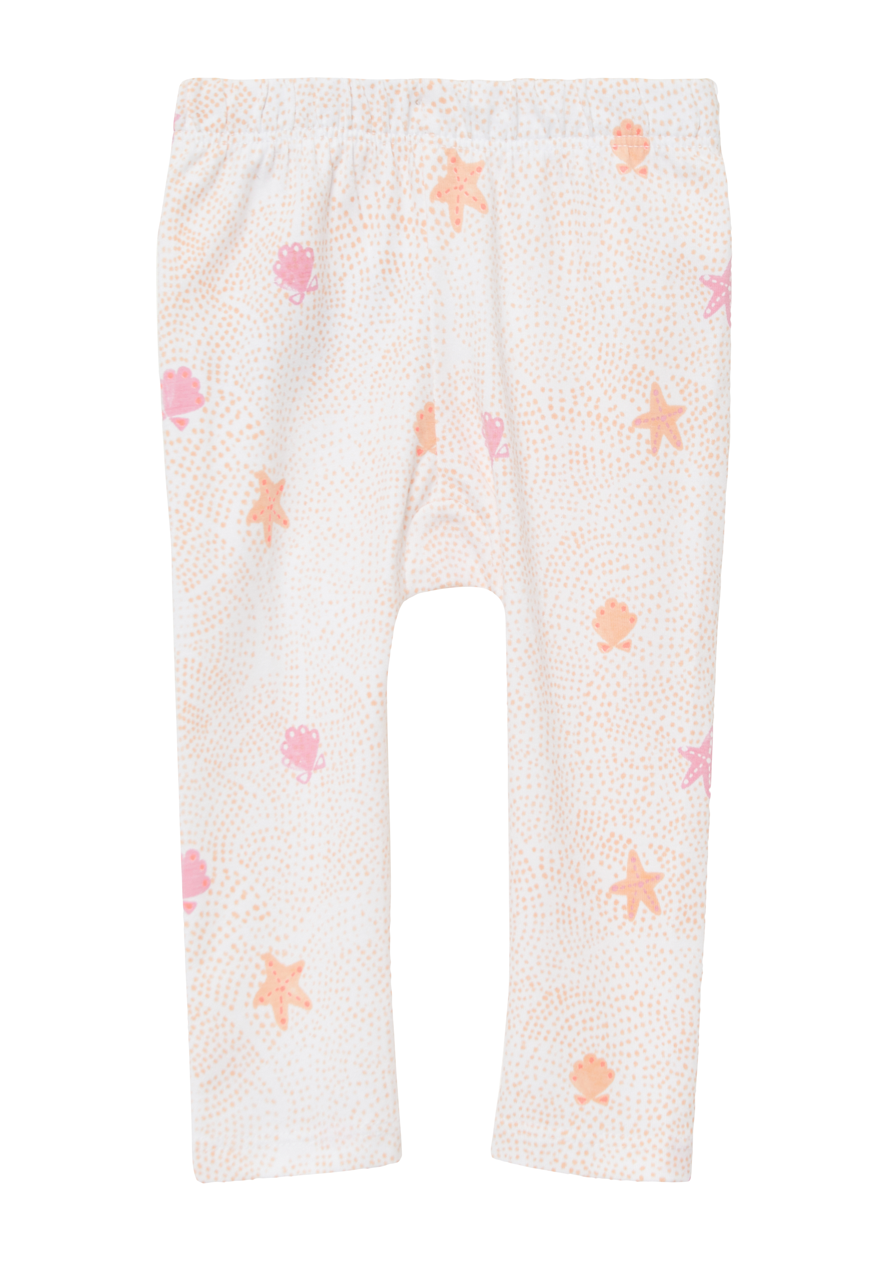 s.Oliver - Leggings aus Baumwollmix mit All-over-Print, Babys, weiß