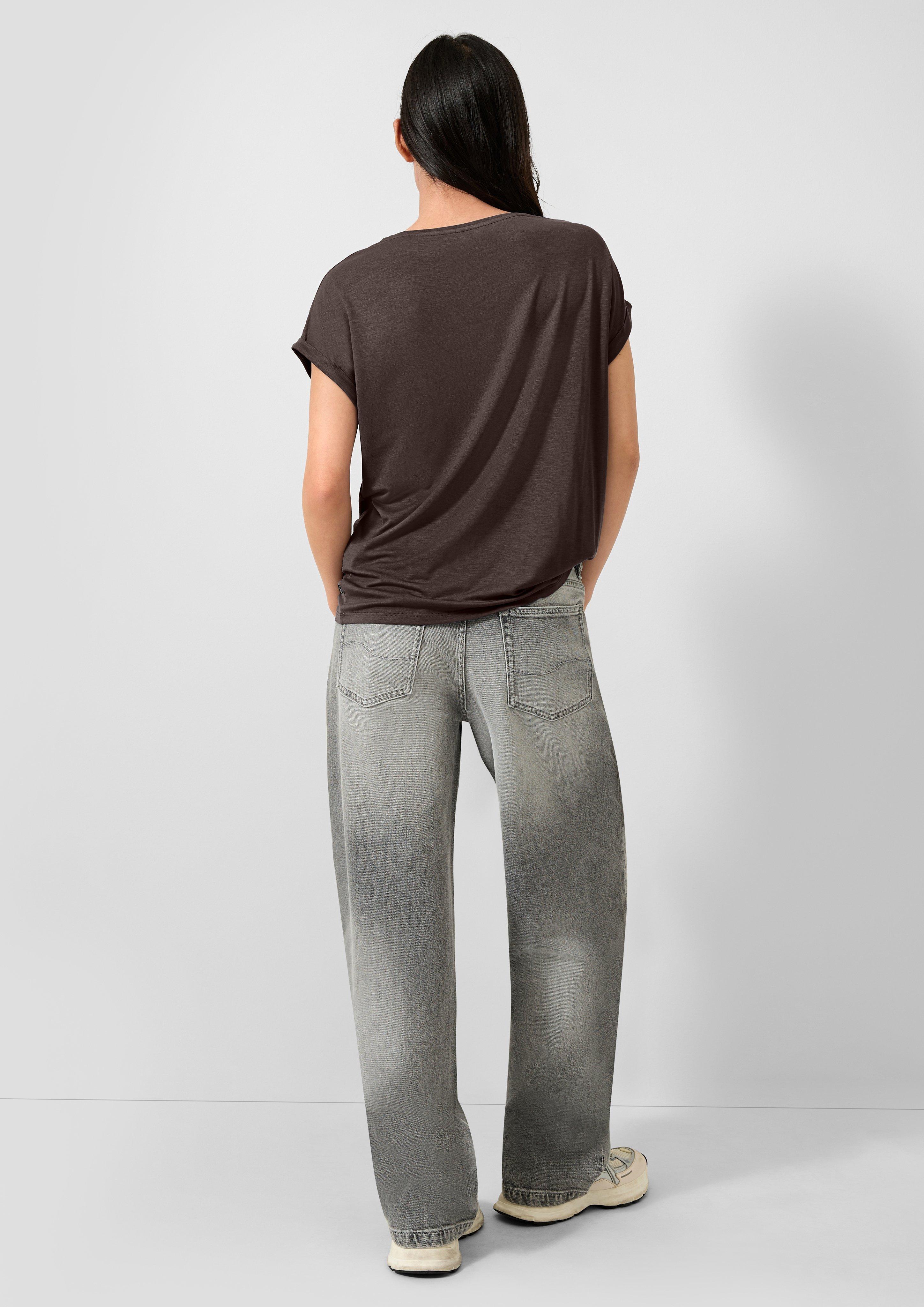 Femmes T-shirt en brun de QS