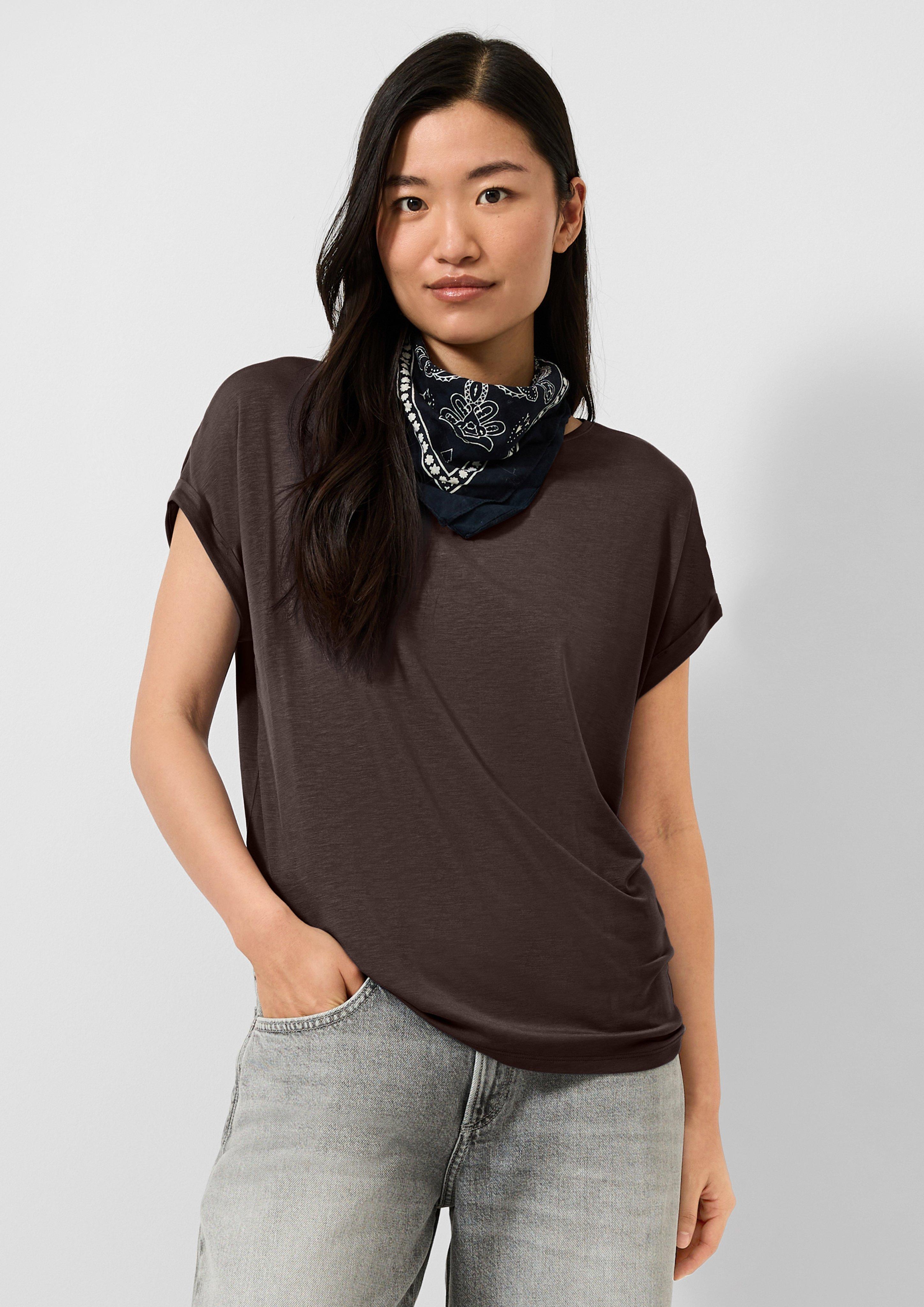 Femmes T-shirt en brun de QS
