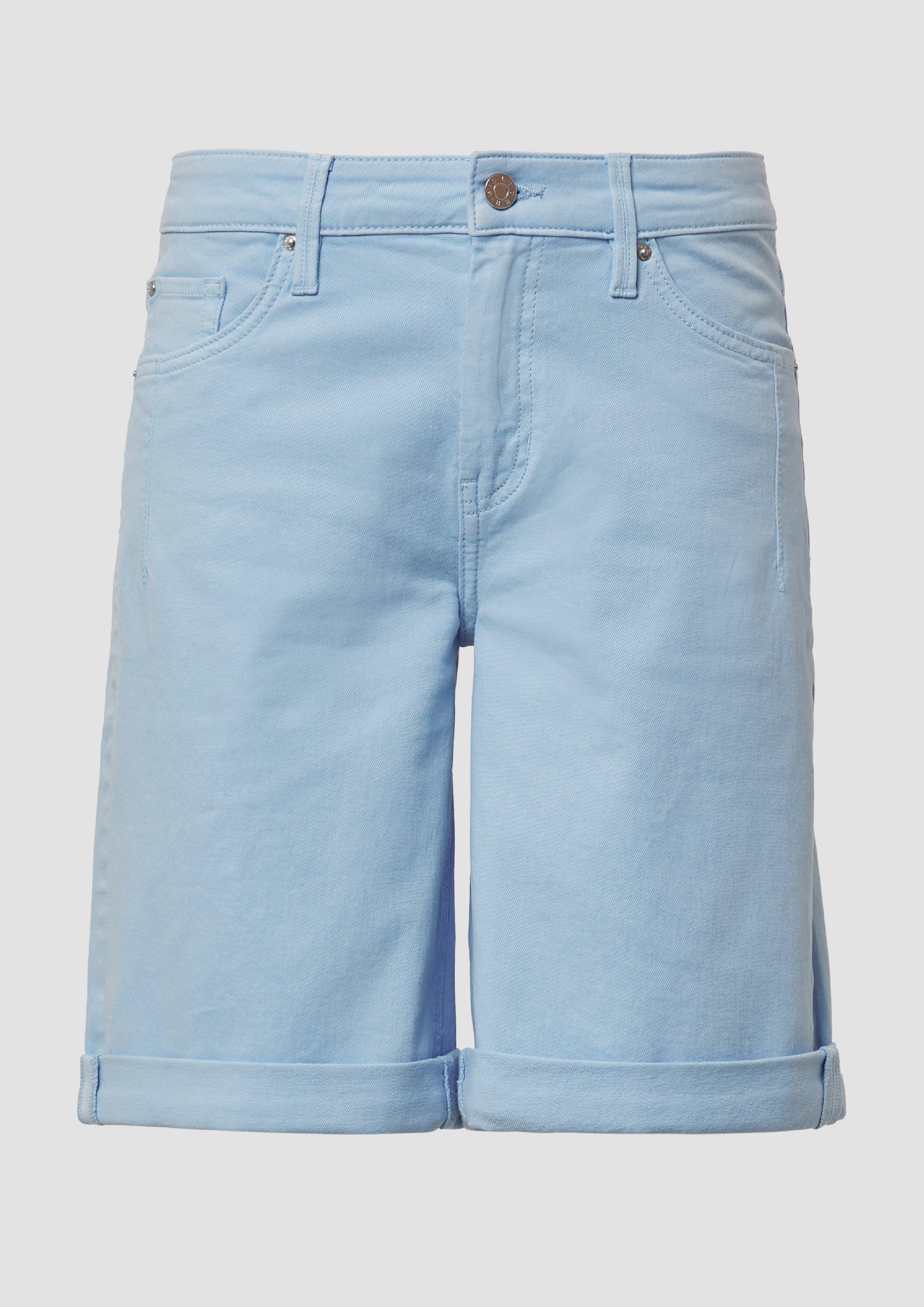 s.Oliver - Jeans-Bermuda Karolin / Straight Fit / Mid Rise / Straight Leg, Damen, blau