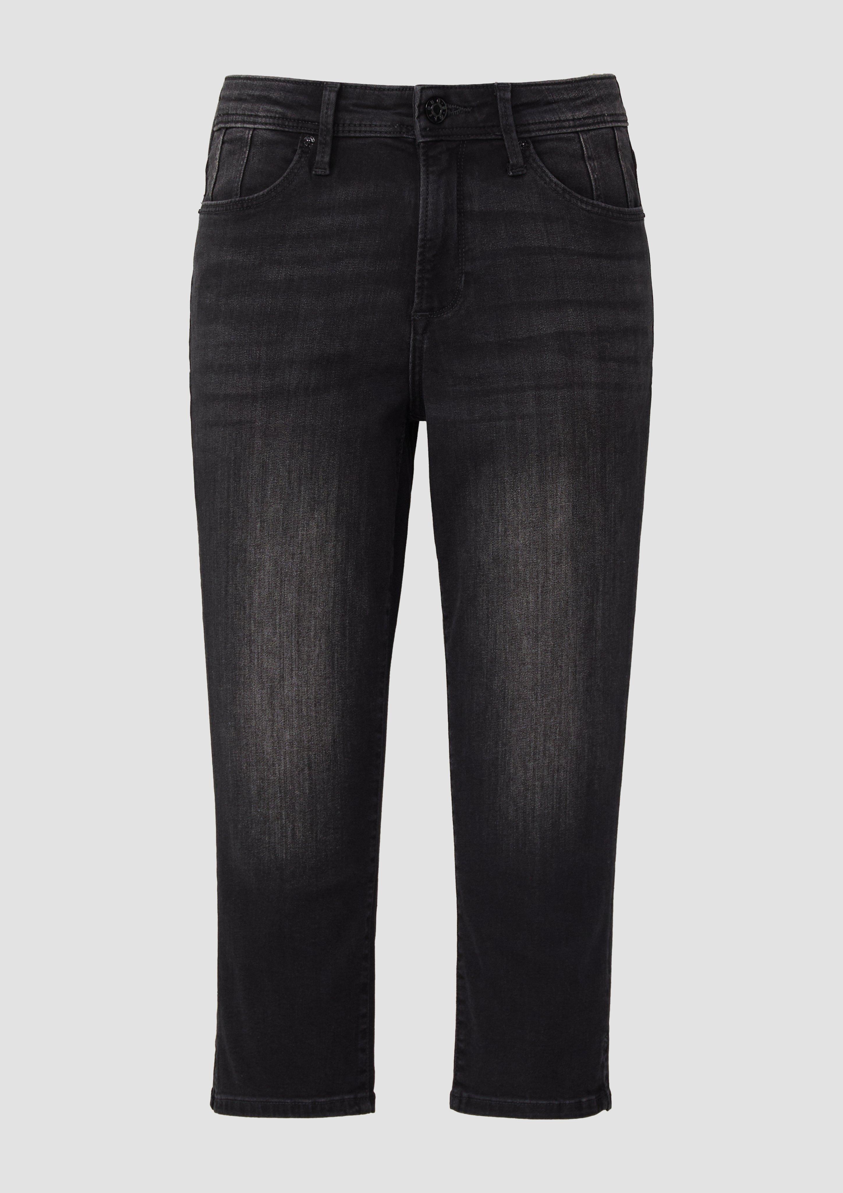 s.Oliver - Capri-Jeans Betsy / Slim Fit / Mid Rise / Slim Leg, Damen, grau