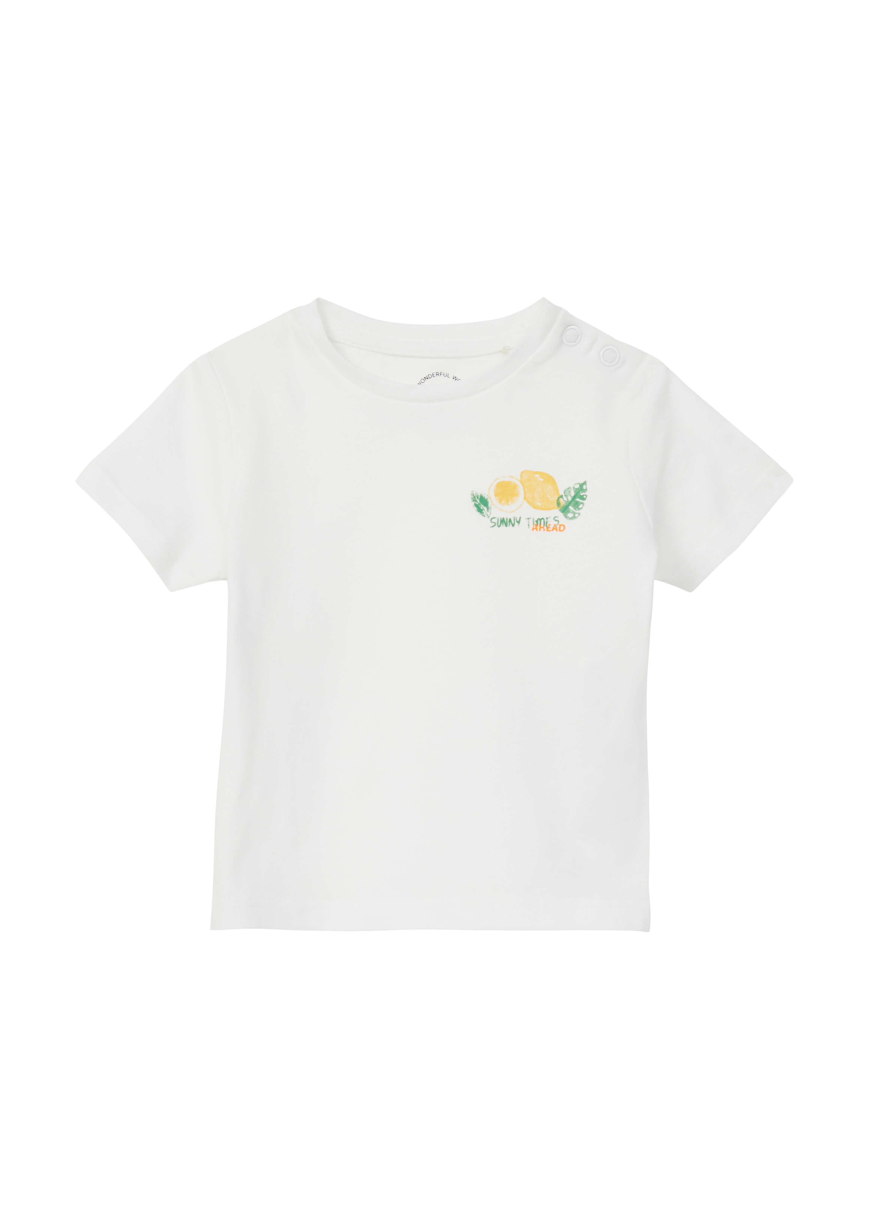 s.Oliver - T-Shirt aus Baumwolle mit kleinem Früchteprint, Babys, weiß