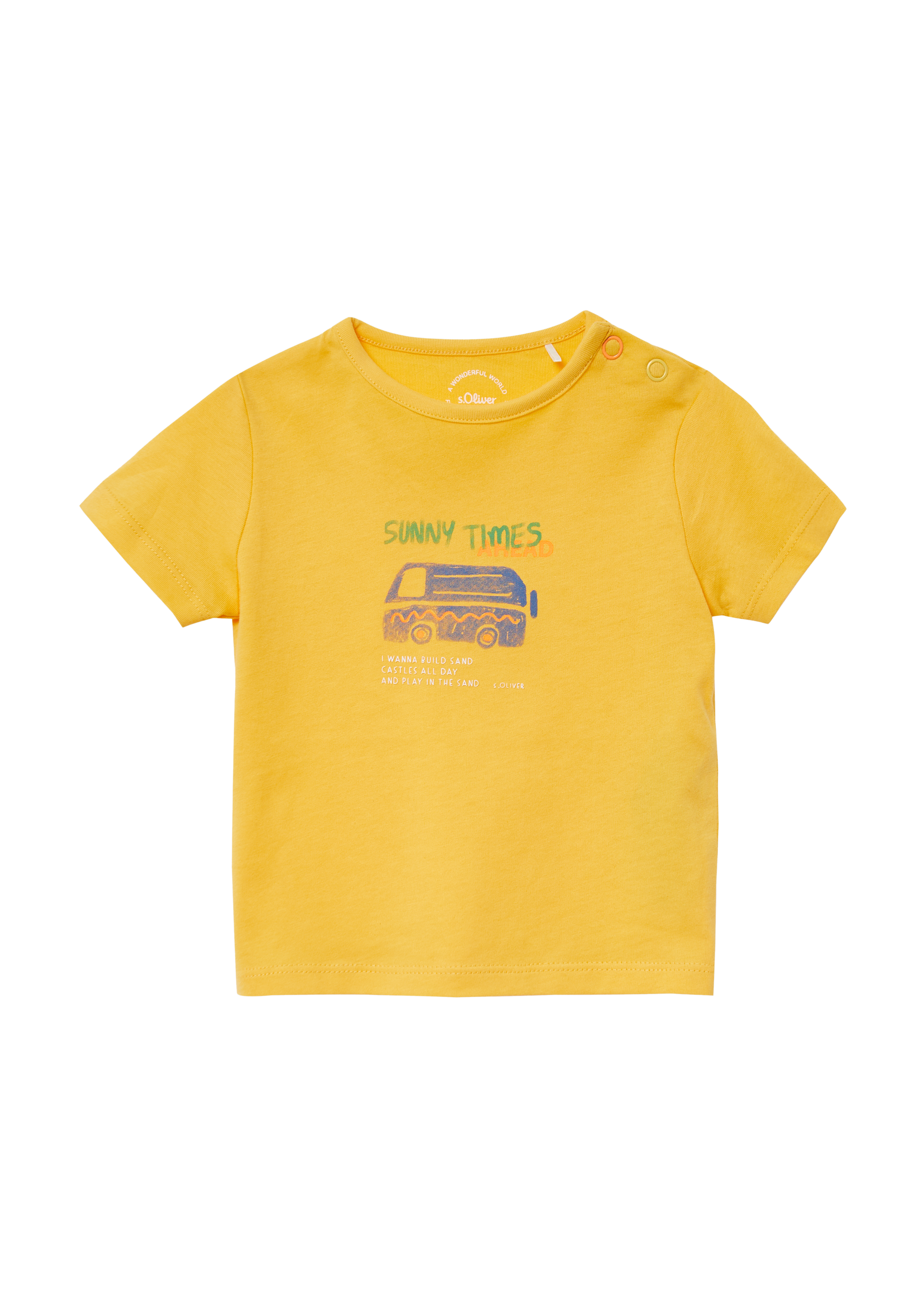 s.Oliver - T-Shirt aus Baumwolle mit Frontprint, Babys, gelb