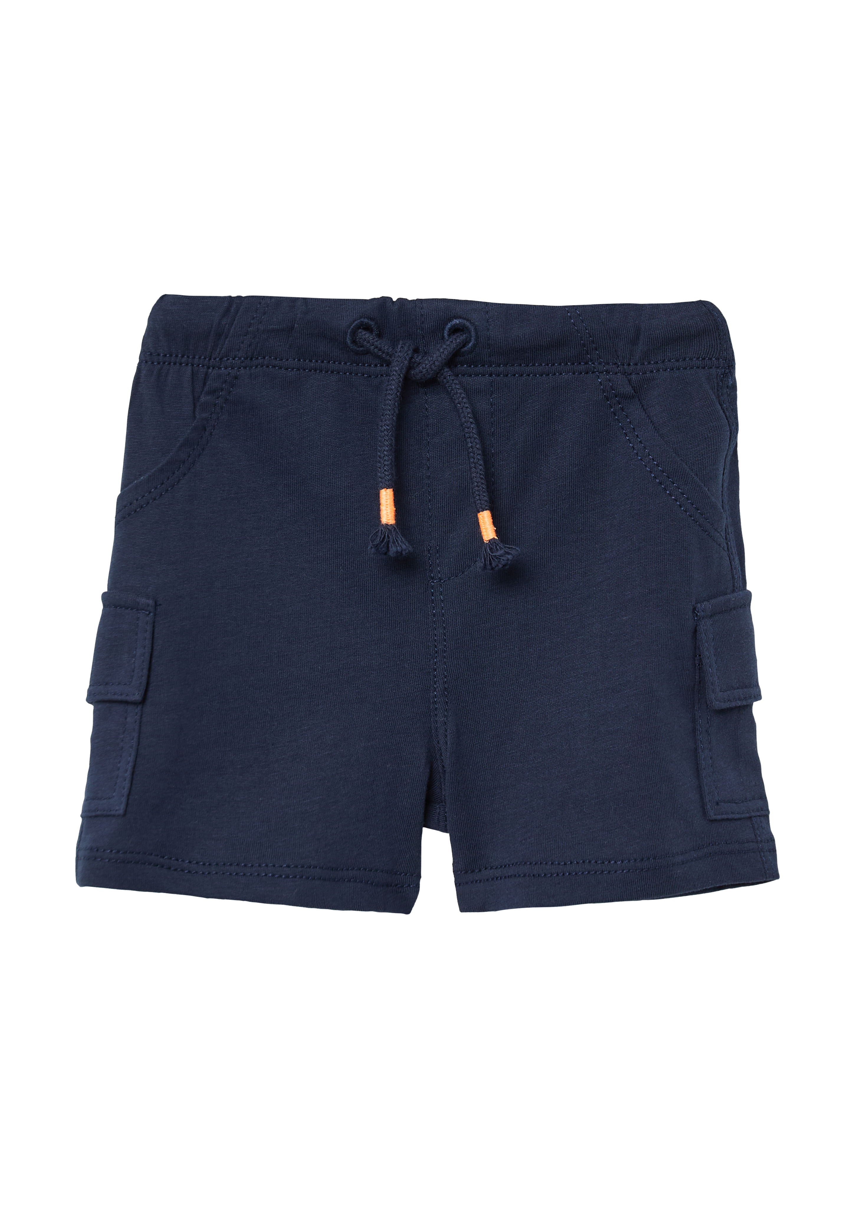 s.Oliver - Cargo-Shorts aus Baumwolle mit verstellbarem Elastikbund, Babys, blau