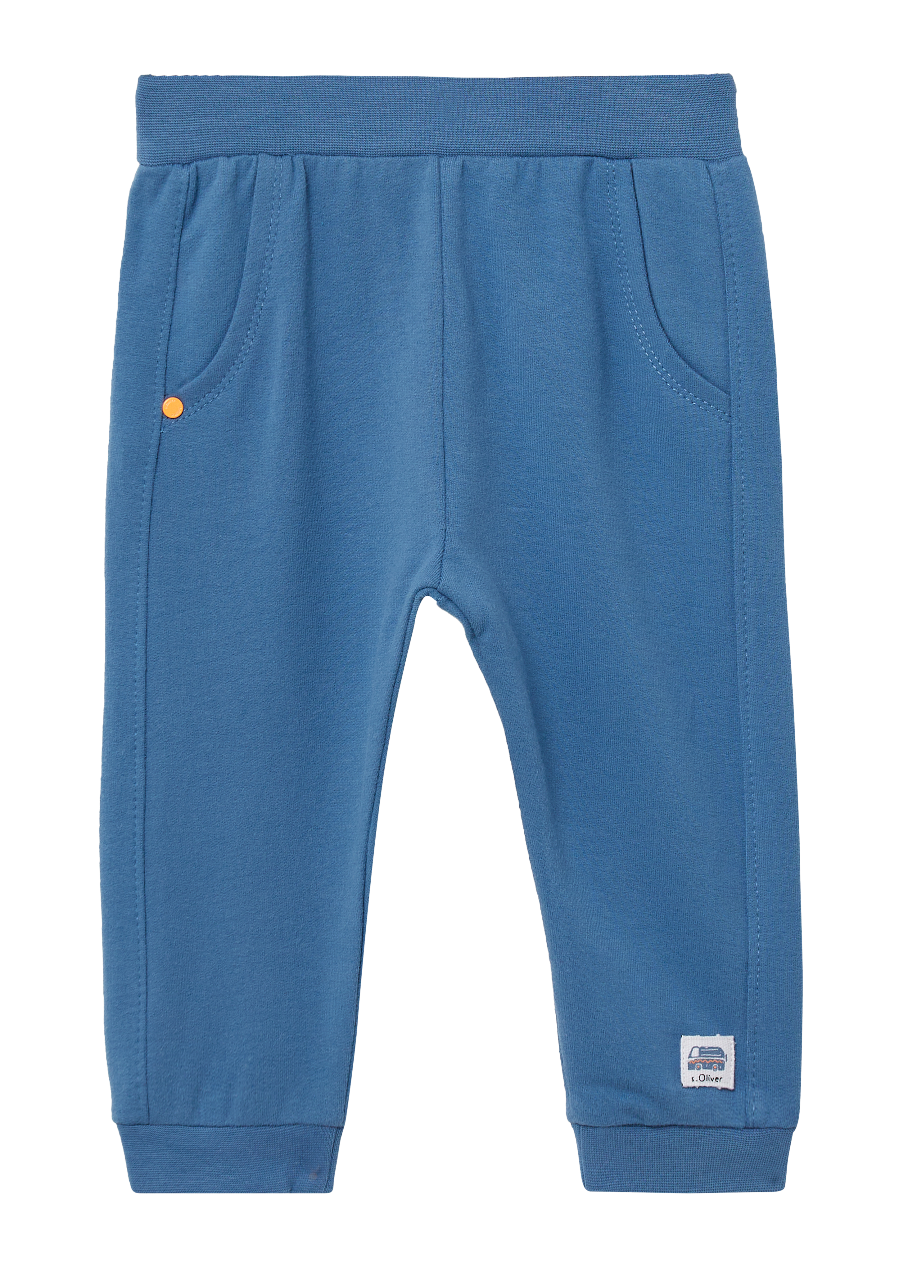 s.Oliver - Jogginghose aus Baumwolle mit Label-Patch, Babys, blau