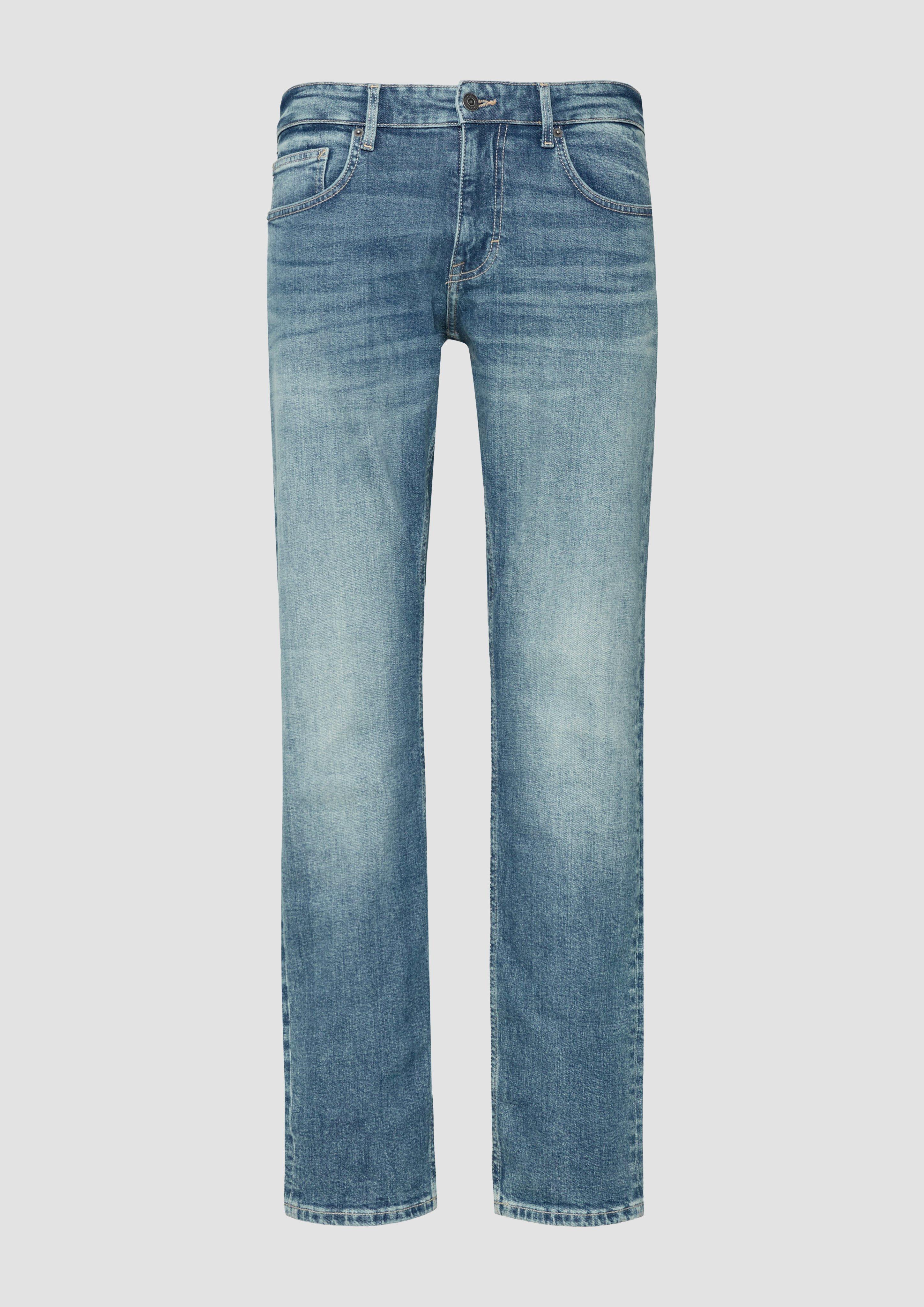 QS - Jeans Rick / Slim Fit / Mid Rise / Slim Leg, Herren, blau