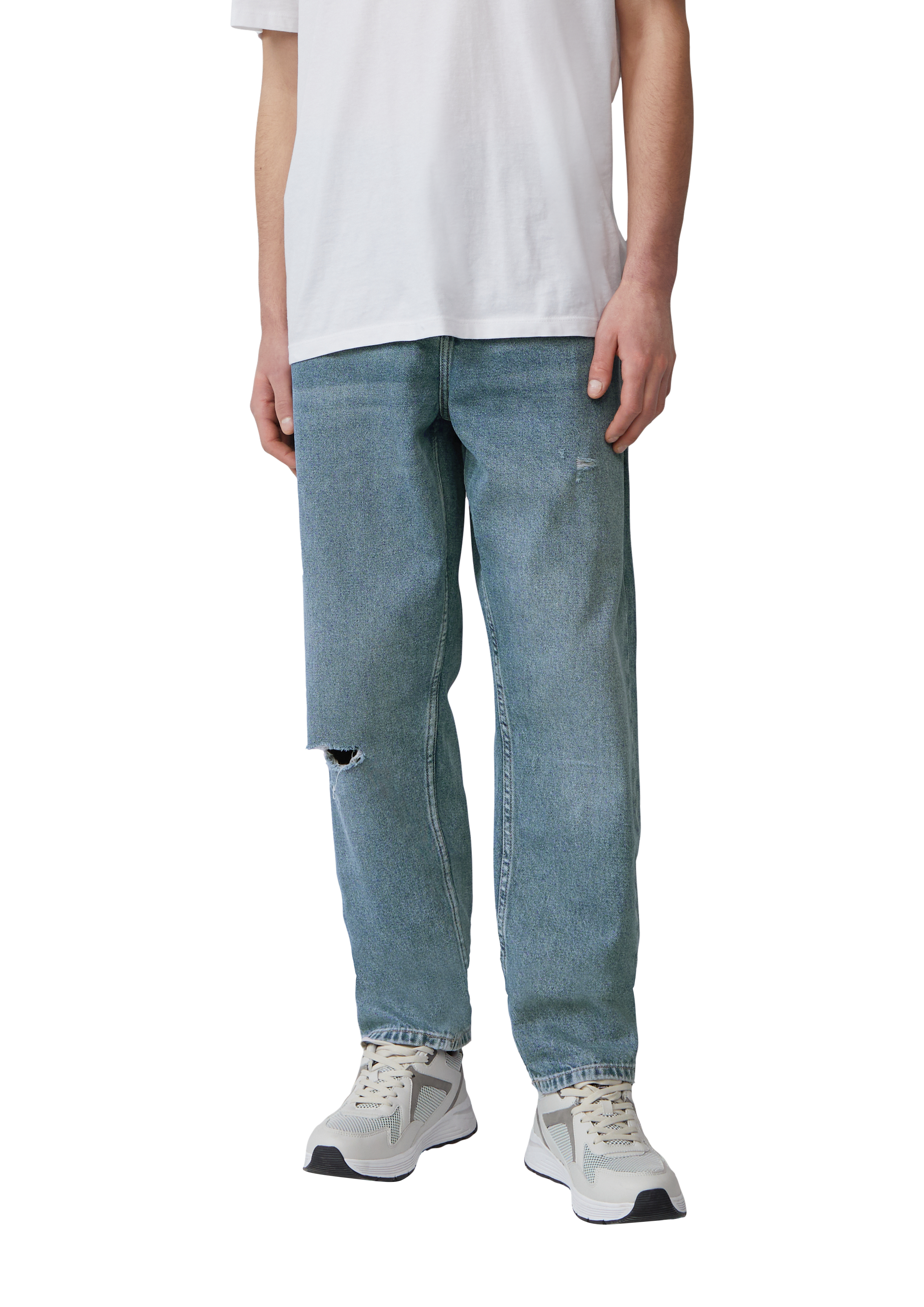QS - Jeans Devon / Relaxed Fit / Mid Rise / Tapered Leg, Herren, blau