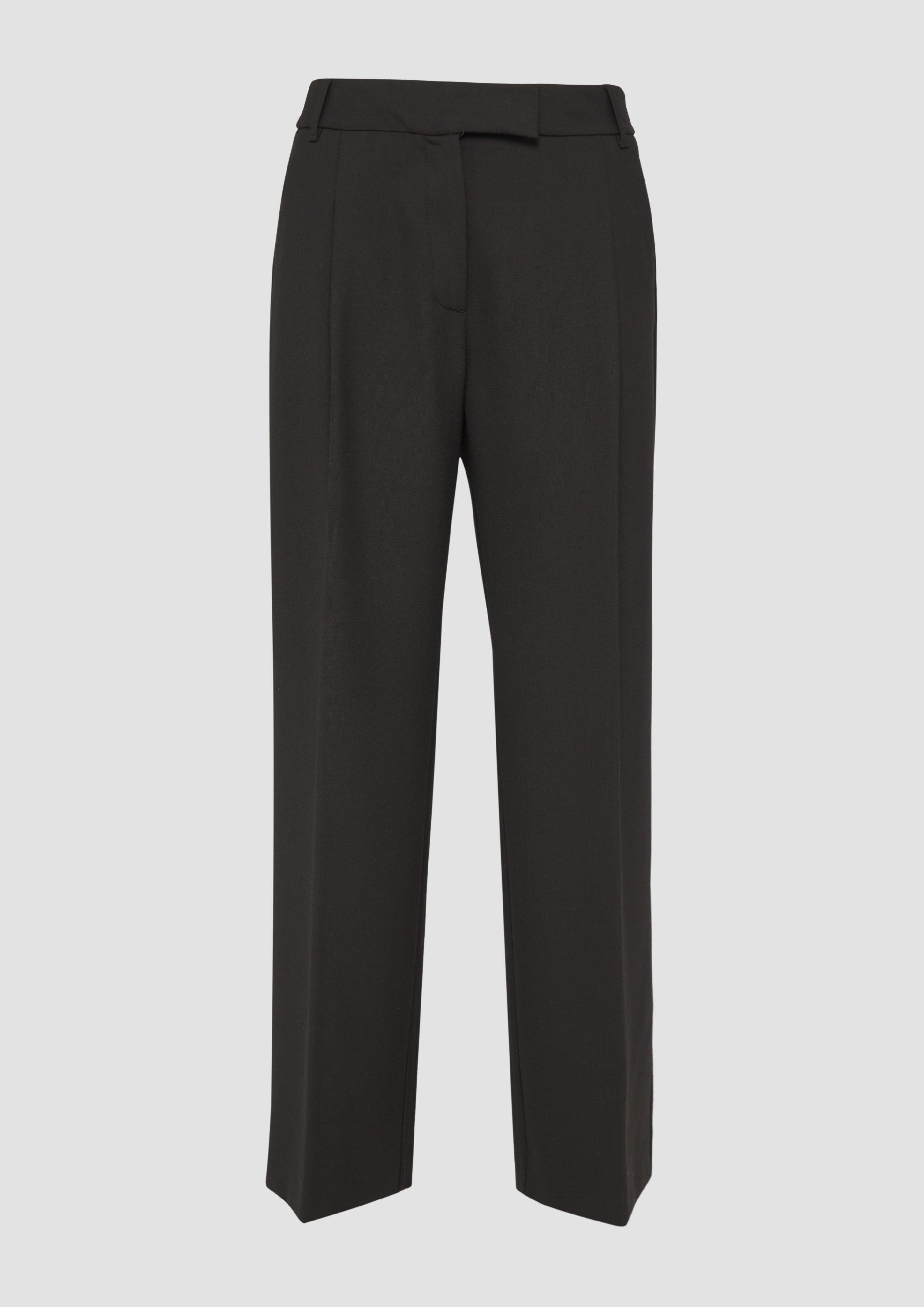 Thumbnail - s.Oliver - Elegante Hose mit Extra Wide Leg aus Viskosemix, Damen, schwarz