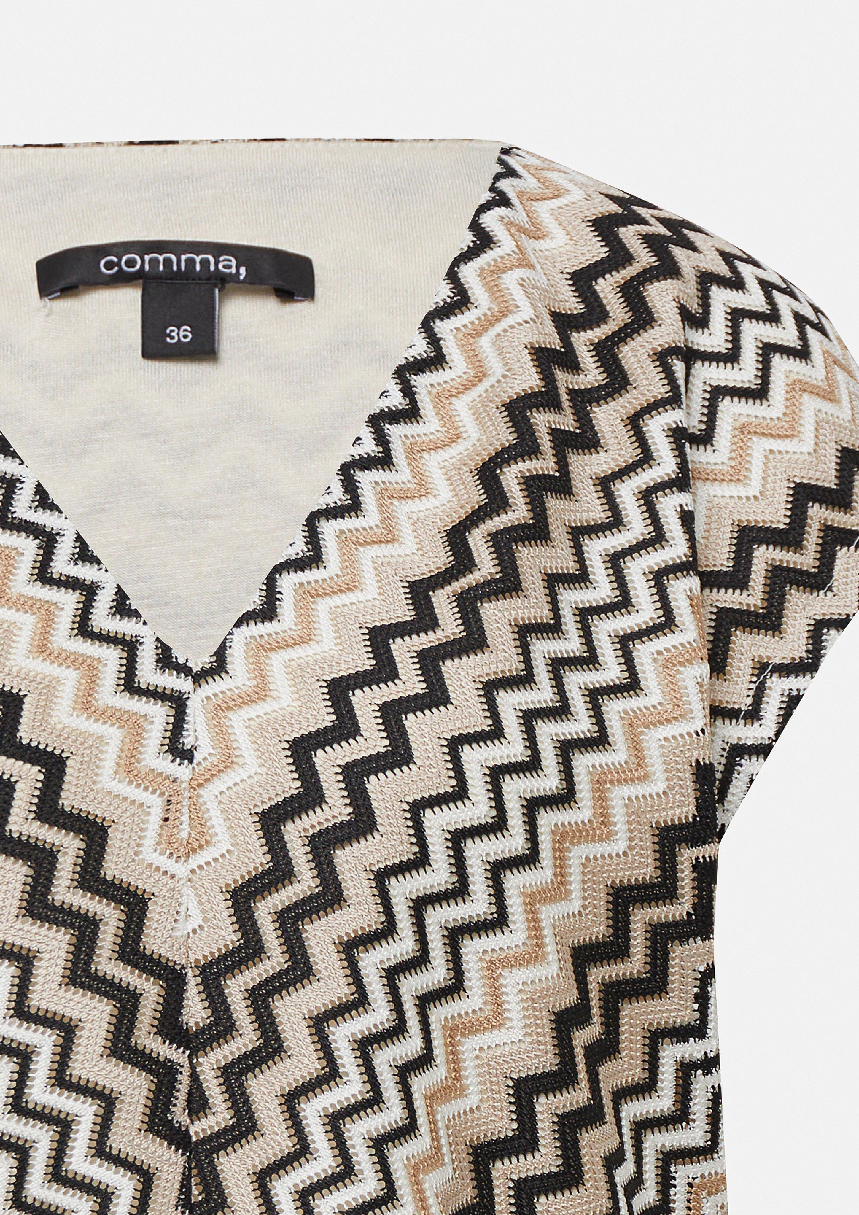 トップス NKNIT zigzag paper knit shirts ivory 1 NKNIT zigzag paper knit shirts ivory① zigzag paper knit